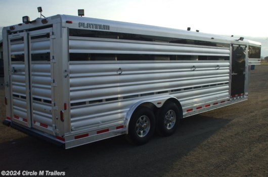 6 Head Livestock Trailer - 2024 Platinum Coach 24' Show Cattle Stock Special 8' WIDE available New in Kaufman, TX
