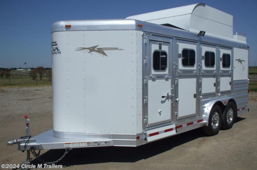 4 Horse Trailer - 2024 Platinum Coach 8 wide Platinum 4 HBP With MANGERS available New in Kaufman, TX