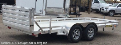 Bi-Fold Tailgate, Rear Stabilizer Jacks &amp;amp; Recessed Tie Downs!&lt;br&gt; &lt;br&gt; &lt;br&gt;**CALL FOR AVAILABILITY; TRAILER NOT GUARANTEED TO BE IN STOCK**&lt;br&gt;&lt;br&gt;We&#39;re going to call this fun fact Friday. Yes, you might be reading this on say, a Wednesday, or god forbid, a Monday, ick, but just get in that Friday state of mind. Aluma trailers are pretty special when it comes to a gate. They rate their gates to handle the same amount of weight that the trailer can carry. What is really amazing about that, is the functionality of this trailer. UTV? Check! Motorcyle? Check! Small car, SUV or Jeep? Check! Just remember, if it&#39;s the cargo capacity or less, load &#39;er up!&lt;br&gt;&lt;br&gt;(2) 3,500lb Rubber Torsion Axles/EZ Lube Hubs/Electric Brakes&lt;br&gt;2 5/16&quot; Coupler - Safety Chains&lt;br&gt;A-Frame Aluminum Tongue/48&quot; Long&lt;br&gt;1,500lb Swivel Jack&lt;br&gt;ST205/75R14&quot; LRC Radial Tires/Aluminum Wheels&lt;br&gt;Removeable Aluminum Teardrop Fenders&lt;br&gt;Extruded Aluminum Floor&lt;br&gt;Front &amp;amp; Side Retaining Rails&lt;br&gt;Aluminum Bi-Fold Tailgate&lt;br&gt;(6) Stake Pockets&lt;br&gt;(4) Recessed Tie Rings, SS 2,000lb&lt;br&gt;(2) Aluminum Stabilizer Jacks&lt;br&gt;LED Lighting&lt;br&gt;Overall Width: 101.5&quot;&lt;br&gt;Overall Length: 245&quot;&lt;br&gt;&lt;br&gt;**5 Year Warranty**&lt;br&gt;&lt;br&gt;The Advertised Prices Do Not Include:&lt;br&gt;*Licensing&lt;br&gt;*Tax&lt;br&gt;&lt;br&gt;Come In &amp;amp; See Us At:&lt;br&gt;7291 S. Frances Ave.&lt;br&gt;Call Us At: 520-574-1968&lt;br&gt;&lt;br&gt;Visit Us on the Web: www.apctrailers.com&lt;br&gt;&lt;br&gt;Remember we handle all your Trailer Sales, Parts, Service &amp;amp; Repair Needs!!!&lt;br&gt;&lt;br&gt;-We have over 300 trailers in stock for you to choose from&lt;br&gt;-We repair trailers of all types &amp;amp; brands&lt;br&gt;-Over 10,000 sq. ft. of parts&lt;br&gt;-We install parts, weld &amp;amp; customize trailers&lt;br&gt;&lt;br&gt;Please call or stop in today to meet with our family of staff members &amp;amp; get yourself a new trailer! www.apctrailers.com&lt;br&gt;&lt;br&gt;&lt;br&gt;Inventory Viewing Hours:&lt;br&gt;MONDAY: 8:30AM - 4:30PM&lt;br&gt;TUESDAY: 8:30AM - 4:30PM&lt;br&gt;WEDNESDAY: 8:30AM - 4:30PM&lt;br&gt;THURSDAY: 8:30AM - 4:30PM&lt;br&gt;FRIDAY: 8:30AM - 4:30PM&lt;br&gt;SATURDAY:10:00AM - 1:30PM&lt;br&gt;SUNDAY: Closed&lt;br&gt;&lt;br&gt;Keywords: Apc trailers, cargo trailers for sale Tucson, iron bull trailers, trailers for sale Tucson, apc equipment, trailer sales tucon, apc trailers Tucson, car hauler trailer, dump trailer for sale, Tucson trailer sales, dump trailers for sale Tucson, horse trailers for sale Tucson, apc trailer, coffee creek trailers, landscape trailer, buy tilt trailers, tilt trailer dealership, gooseneck trailers near me, tilt cargo trailers for sale, trailer accessories and parts, east Texas trailer dealer, east Texas trailer, trailer parts delco prices, equipment trailers for sale, truckbed, truck beds for sale, flatbed, flatbed truck, flatbed dealer, enclosed trailer for sale, enclosed trailer Tucson, dump trailer, dump trailer for sale, aluma trailer, aluma trailers Tucson, car haulers, car trailers Tucson, stock and horse trailer, CM truck bed, Norstar truck beds, trailer dealership Tucson, rawmaxx trailer, rawmaxx Arizona, rawmaxx Tucson, utility trailer, enclosed trailer supply, used cargo trailers for sale near me, pickup truck beds, atv trailers, cargo trailer parts, motorcycle trailer, wells cargo trailers, haulmark trailers, atv trailers for sale, new trailers for sale, aluma trailer prices, aluma trailers Arizona, aluminum trailers for sale, car haulers for sale, cargo express trailers for sale, CM RD bed, CM TMX bed, CM SK bed, timpte 1020, timpte 720, landscape trailer, pre-owned inventory, top hat utility trailer, bwise trailers, bwise dealership, auto trailers, aluma lite, bear track, primo, big tex, CAM superline, car mate, cargo mate, cargopro, cargo pro trailers, carry on trailer, carry-on trailer, continental cargo, cargo wagon trailer, covered wagon trailers, hh trailer, H&amp;amp;H, diamond c, hilsboro, horizon trailer, iron panther trailers, lamar, load rite, load trail, look trailers, maxxd, gr trailers, gr bumpers, mirage trailers, pace American trailers, pj trailers, stealth trailers, alcom, zieman trailer, aluminum car hauler, aluminum tilt, aluminum utility, atv trailer, utv trailer, car hauler, car hauler covered, car hauler enclosed, deck over, enclosed car trailer, enclosed cargo, e http://www.apctrailers.com/--xInventoryDetail?id=10307219