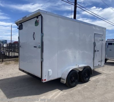7&#39; Interior Height, 2-5/16&quot; Bulldog Style Coupler, &amp;amp; RV Lock!&lt;br&gt; &lt;br&gt; **CALL FOR AVAILABILITY; TRAILER NOT GUARANTEED TO BE IN STOCK**&lt;br&gt;&lt;br&gt;Dinosaurs might be extinct, but we&#39;re bringing them back to life with this trailer line. T-Rex doesn&#39;t mess around when they build their trailers. From their strong frames, to the bulldog style couplers-hey contractors! To their rear spoiler above the ramp and so much more. This trailer is ready to hit the road, even off road and you&#39;ll see why these trailers are so dino-mite! &lt;br&gt;&lt;br&gt;Tube Main Frame Construction&lt;br&gt;16&quot; O.C. Frame &amp;amp; Sidewalls - 24&quot; O.C. Roof Bows&lt;br&gt;(2) 3,500lb Spring Axles w/ EZ-Lube Hubs and Elec Brakes&lt;br&gt;7&#39; Interior Height / 78&quot; Rear Door Height &lt;br&gt;15&quot; Radial Tires&lt;br&gt;2-5/16&quot; Bulldog Style Coupler - Safety Chains - 2000# Tongue Jack&lt;br&gt;3/4&quot; Floor - 3/8&quot; walls&lt;br&gt;.030 Aluminum Exterior Skin - Aluminum Roof&lt;br&gt;Smooth Fenders - 16&quot; Stoneguard&lt;br&gt;32&quot; Entry Door w/ Flushlock &amp;amp; Barlock - Rear Ramp Door&lt;br&gt;(2) Sidewall Vents&lt;br&gt;LED Tail Lights - LED Clearance Lights &lt;br&gt;(1) LED Dome Light w/ Switch - 7-Way Plug&lt;br&gt;&lt;br&gt;**2 Year Warranty**&lt;br&gt;&lt;br&gt;The Advertised Prices Do Not Include:&lt;br&gt;*Licensing&lt;br&gt;*Tax&lt;br&gt;&lt;br&gt;Come In &amp;amp; See Us At:&lt;br&gt;7291 S. Frances Ave.&lt;br&gt;Call Us At: 520-574-1968&lt;br&gt;&lt;br&gt;Visit Us on the Web: www.apctrailers.com&lt;br&gt;&lt;br&gt;Remember we handle all your Trailer Sales, Parts, Service &amp;amp; Repair Needs!!!&lt;br&gt;&lt;br&gt;-We have over 300 trailers in stock for you to choose from&lt;br&gt;-We repair trailers of all types &amp;amp; brands&lt;br&gt;-Over 10,000 sq. ft. of parts&lt;br&gt;-We install parts, weld &amp;amp; customize trailers&lt;br&gt;&lt;br&gt;Please call or stop in today to meet with our family of staff members &amp;amp; get yourself a new trailer!&lt;br&gt;&lt;br&gt;Inventory Viewing Hours:&lt;br&gt;MONDAY: 8:30AM - 4:30PM&lt;br&gt;TUESDAY: 8:30AM - 4:30PM&lt;br&gt;WEDNESDAY: 8:30AM - 4:30PM&lt;br&gt;THURSDAY: 8:30AM - 4:30PM&lt;br&gt;FRIDAY: 8:30AM - 4:30PM&lt;br&gt;SATURDAY:10:00AM - 1:30PM&lt;br&gt;SUNDAY: Closed&lt;br&gt;&lt;br&gt;Keywords: Apc trailers, cargo trailers for sale Tucson, iron bull trailers, trailers for sale Tucson, apc equipment, trailer sales tucon, apc trailers Tucson, car hauler trailer, dump trailer for sale, Tucson trailer sales, dump trailers for sale Tucson, horse trailers for sale Tucson, apc trailer, coffee creek trailers, landscape trailer, buy tilt trailers, tilt trailer dealership, gooseneck trailers near me, tilt cargo trailers for sale, trailer accessories and parts, east Texas trailer dealer, east Texas trailer, trailer parts delco prices, equipment trailers for sale, truckbed, truck beds for sale, flatbed, flatbed truck, flatbed dealer, enclosed trailer for sale, enclosed trailer Tucson, dump trailer, dump trailer for sale, aluma trailer, aluma trailers Tucson, car haulers, car trailers Tucson, stock and horse trailer, CM truck bed, Norstar truck beds, trailer dealership Tucson, rawmaxx trailer, rawmaxx Arizona, rawmaxx Tucson, utility trailer, enclosed trailer supply, used cargo trailers for sale near me, pickup truck beds, atv trailers, cargo trailer parts, motorcycle trailer, wells cargo trailers, haulmark trailers, atv trailers for sale, new trailers for sale, aluma trailer prices, aluma trailers Arizona, aluminum trailers for sale, car haulers for sale, cargo express trailers for sale, CM RD bed, CM TMX bed, CM SK bed, timpte 1020, timpte 720, landscape trailer, pre-owned inventory, top hat utility trailer, bwise trailers, bwise dealership, auto trailers, aluma lite, bear track, primo, big tex, CAM superline, car mate, cargo mate, cargopro, cargo pro trailers, carry on trailer, carry-on trailer, continental cargo, cargo wagon trailer, covered wagon trailers, hh trailer, H&amp;amp;H, diamond c, hilsboro, horizon trailer, iron panther trailers, lamar, load rite, load trail, look trailers, maxxd, gr trailers, gr bumpers, mirage trailers, pace American trailers, pj trailers, stealth trailers, alcom, zieman trailer, aluminum car hauler, aluminum tilt, aluminum utility, atv trailer, utv trailer, car hauler, car hauler covered, car hauler enclosed, deck over, enclosed car trailer, enclosed cargo, enclosed motorcycle, equipment hauler, equipment trailer, roll off dump, roll off bin, http://www.apctrailers.com/--xInventoryDetail?id=13921359