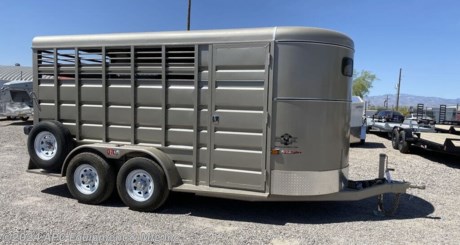 3 Horse Slant, Slated Sides, Metal Roof, Walk-In Tack Room w/ 3 Saddle Racks, Rubber Mats In Tack Room and Horse Platform, Spare Tire&lt;br&gt; &lt;br&gt; **CALL FOR AVAILABILITY; TRAILER NOT GUARANTEED TO BE IN STOCK**&lt;br&gt;&lt;br&gt;Hauling your horses is comfort, safety and style is our utmost importance. This unit is perfect for your (3) horses, or even just a single horse. 16&amp;#8221; tires are heavier duty tires than most horse trailers this size and being equipped with the 5,200lb axles. The walk in tack room has plenty of hooks to hang bridals, halters, etc. The (3) pull out saddle racks will allow you to carry a variety of saddles conveniently. The wood floor interior and tack room are also lined with a rubber matt flooring. Come check it out and see if this is the trailer you&amp;#8217;ve been looking for!&lt;br&gt;&lt;br&gt;(2) 5,200 lb Spring Axles w/ Brakes&lt;br&gt;ST235/80R16 10 PLY Tires- Spare Tire Incl&lt;br&gt;2-5/16&quot; Bulldog (12,500 lbs.) Coupler - 3/8&quot; Safety Chains&lt;br&gt;Side Wind Drop Leg Jack - 7-Way RV Plug&lt;br&gt;6&quot; Channel Fold Back Tongue - 2-1/2&quot; x 2-1/2&quot; x 1/4&quot; Angle Iron&lt;br&gt;2-1/2&quot; x 2-1/2&quot; x 1/4&quot; Angle Iron Crossmembers&lt;br&gt;18 Ga. Slated Panel with 1&quot; x 2&quot; Tubing Reinforcement 45&quot; High&lt;br&gt;Round Cap in Front With Metal Top&lt;br&gt;Slant Divisions for (3) horses&lt;br&gt;Walk-in Tack Room w/ Rubber Floor and (3) Saddle Racks&lt;br&gt;Full Swing Rear Door&lt;br&gt;2&quot; Treated Pine Lumber Deck w/ Lay On Rubber Mats&lt;br&gt;D.O.T. Stop, Tail, Turn and Clearance Lights&lt;br&gt;Mechanical and/or Chemical Pre-treatment for maximum Paint Adhesion &amp;amp; 1 Coat of Primer&lt;br&gt;Painted with two Coats Automotive Quality Acrylic Enamel Finish&lt;br&gt;&lt;br&gt;**3 Year Frame Warranty, 1 Year Component Warranty, 90 Day Paint Warranty**&lt;br&gt;&lt;br&gt;The Advertised Prices Do Not Include:&lt;br&gt;*Licensing&lt;br&gt;*Tax&lt;br&gt;&lt;br&gt;Come In &amp;amp; See Us At:&lt;br&gt;7291 S. Frances Ave.&lt;br&gt;Call Us At: 520-574-1968&lt;br&gt;&lt;br&gt;Visit Us on the Web: www.apctrailers.com&lt;br&gt;&lt;br&gt;Remember we handle all your Trailer Sales, Parts, Service &amp;amp; Repair Needs!!!&lt;br&gt;&lt;br&gt;-We have over 300 trailers in stock for you to choose from&lt;br&gt;-We repair trailers of all types &amp;amp; brands&lt;br&gt;-Over 10,000 sq. ft. of parts&lt;br&gt;-We install parts, weld &amp;amp; customize trailers&lt;br&gt;&lt;br&gt;Please call or stop in today to meet with our family of staff members &amp;amp; get yourself a new trailer!&lt;br&gt;&lt;br&gt;Inventory Viewing Hours:&lt;br&gt;MONDAY: 8:30AM - 4:30PM&lt;br&gt;TUESDAY: 8:30AM - 4:30PM&lt;br&gt;WEDNESDAY: 8:30AM - 4:30PM&lt;br&gt;THURSDAY: 8:30AM - 4:30PM&lt;br&gt;FRIDAY: 8:30AM - 4:30PM&lt;br&gt;SATURDAY:10:00AM - 1:30PM&lt;br&gt;SUNDAY: Closed&lt;br&gt;&lt;br&gt;Keywords:Apc trailers, cargo trailers for sale Tucson, iron bull trailers, trailers for sale Tucson, apc equipment, trailer sales Tucson, apc trailers Tucson, car hauler trailer, dump trailer for sale, Tucson trailer sales, dump trailers for sale Tucson, horse trailers for sale Tucson, apc trailer, coffee creek trailers, landscape trailer, buy tilt trailers, tilt trailer dealership, gooseneck trailers near me, tilt cargo trailers for sale, trailer accessories and parts, east Texas trailer dealer, east Texas trailer, trailer parts delco prices, equipment trailers for sale, truckbed, truck beds for sale, flatbed, flatbed truck, flatbed dealer, enclosed trailer for sale, enclosed trailer Tucson, dump trailer, dump trailer for sale, aluma trailer, aluma trailers Tucson, car haulers, car trailers Tucson, stock and horse trailer, CM truck bed, Norstar truck beds, trailer dealership Tucson, rawmaxx trailer, rawmaxx Arizona, rawmaxx Tucson, utility trailer, enclosed trailer supply, used cargo trailers for sale near me, pickup truck beds, atv trailers, cargo trailer parts, motorcycle trailer, wells cargo trailers, haulmark trailers, atv trailers for sale, new trailers for sale, aluma trailer prices, aluma trailers Arizona, aluminum trailers for sale, car haulers for sale, cargo express trailers for sale, CM RD bed, CM TMX bed, CM SK bed, timpte 1020, timpte 720, landscape trailer, pre-owned inventory, top hat utility trailer, bwise trailers, bwise dealership, auto trailers, aluma lite, bear track, primo, big tex, CAM superline, car mate, cargo mate, cargopro, cargo pro trailers, carry on trailer, carry-on trailer, continental cargo, cargo wagon trailer, covered wagon trailers, hh trailer, H&amp;amp;H, diamond c, hilsboro, horizon http://www.apctrailers.com/--xInventoryDetail?id=12025263