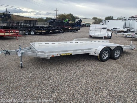 Aluminum Wheels, 48&quot; Long Tongue, Torsion Axles, Stabilizer Jacks, &amp;amp; 5&#39; Slide-In Ramps!&lt;br&gt; &lt;br&gt; **CALL FOR AVAILABILITY; TRAILER NOT GUARANTEED TO BE IN STOCK**&lt;br&gt;&lt;br&gt; Aluma is the most complete aluminum utility &amp;amp; recreational trailer line in America. Aluma trailers are all aluminum welded construction – no rust! Aluminum trailers are lighter, as strong as, &amp;amp; more durable than steel. &amp;amp; with our 5 year &amp;#8220;all-inclusive&amp;#8221; warranty, we beat the competition hands down! This unit is ideal for folks who want a light-weight &amp;amp; heavy-duty trailer that will last a life time.&lt;br&gt;&lt;br&gt;(2) 3,500lb Rubber Torsion Axles/EZ Lube Hubs/Electric Brakes&lt;br&gt;2 5/16&quot; Coupler - Safety Chains&lt;br&gt;A-Frame Aluminum Tongue/48&quot; Long&lt;br&gt;1,500lb Swivel Jack&lt;br&gt;ST205/75R14&quot; LRC Radial Tires/Aluminum Wheels&lt;br&gt;Removeable Aluminum Teardrop Fenders&lt;br&gt;Extruded Aluminum Floor&lt;br&gt;Front and Side Retaining Rails&lt;br&gt;(2) 5&#39; Aluminum Ramps&lt;br&gt;(6) Stake Pockets&lt;br&gt;(4) Recessed Tie Rings, SS 2,000lb&lt;br&gt;(2) Aluminum Stabilizer Jacks&lt;br&gt;LED Lighting&lt;br&gt;Overall Width: 101.5&quot;&lt;br&gt;Overall Length: 272&quot;&lt;br&gt;&lt;br&gt;**5 Year Warranty**&lt;br&gt;&lt;br&gt;The Advertised Prices Do Not Include:&lt;br&gt;*Licensing&lt;br&gt;*Tax&lt;br&gt;&lt;br&gt;Come In &amp;amp; See Us At:&lt;br&gt;7291 S. Frances Ave.&lt;br&gt;Call Us At: 520-574-1968&lt;br&gt;&lt;br&gt;Visit Us on the Web: www.apctrailers.com&lt;br&gt;&lt;br&gt;Remember we handle all your Trailer Sales, Parts, Service &amp;amp; Repair Needs!!!&lt;br&gt;&lt;br&gt;-We have over 300 trailers in stock for you to choose from&lt;br&gt;-We repair trailers of all types &amp;amp; brands&lt;br&gt;-Over 10,000 sq. ft. of parts&lt;br&gt;-We install parts, weld &amp;amp; customize trailers&lt;br&gt;&lt;br&gt;Please call or stop in today to meet with our family of staff members and get yourself a new trailer!&lt;br&gt;&lt;br&gt;Inventory Viewing Hours:&lt;br&gt;MONDAY: 8:30AM - 4:30PM&lt;br&gt;TUESDAY: 8:30AM - 4:30PM&lt;br&gt;WEDNESDAY: 8:30AM - 4:30PM&lt;br&gt;THURSDAY: 8:30AM - 4:30PM&lt;br&gt;FRIDAY: 8:30AM - 4:30PM&lt;br&gt;SATURDAY:10:00AM - 1:30PM&lt;br&gt;SUNDAY: Closed&lt;br&gt;&lt;br&gt;Keywords: Apc trailers, cargo trailers for sale Tucson, iron bull trailers, trailers for sale Tucson, apc equipment, trailer sales Tucson, apc trailers Tucson, car hauler trailer, dump trailer for sale, Tucson trailer sales, dump trailers for sale Tucson, horse trailers for sale Tucson, apc trailer, coffee creek trailers, landscape trailer, buy tilt trailers, tilt trailer dealership, gooseneck trailers near me, tilt cargo trailers for sale, trailer accessories and parts, east Texas trailer dealer, east Texas trailer, trailer parts delco prices, equipment trailers for sale, truckbed, truck beds for sale, flatbed, flatbed truck, flatbed dealer, enclosed trailer for sale, enclosed trailer Tucson, dump trailer, dump trailer for sale, aluma trailer, aluma trailers Tucson, car haulers, car trailers Tucson, stock and horse trailer, CM truck bed, Norstar truck beds, trailer dealership Tucson, rawmaxx trailer, rawmaxx Arizona, rawmaxx Tucson, utility trailer, enclosed trailer supply, used cargo trailers for sale near me, pickup truck beds, atv trailers, cargo trailer parts, motorcycle trailer, wells cargo trailers, haulmark trailers, atv trailers for sale, new trailers for sale, aluma trailer prices, aluma trailers Arizona, aluminum trailers for sale, car haulers for sale, cargo express trailers for sale, CM RD bed, CM TMX bed, CM SK bed, timpte 1020, timpte 720, landscape trailer, pre-owned inventory, top hat utility trailer, bwise trailers, bwise dealership, auto trailers, aluma lite, bear track, primo, big tex, CAM superline, car mate, cargo mate, cargopro, cargo pro trailers, carry on trailer, carry-on trailer, continental cargo, cargo wagon trailer, covered wagon trailers, hh trailer, H&amp;amp;H, diamond c, hilsboro, horizon trailer, iron panther trailers, lamar, load rite, load trail, look trailers, maxxd, gr trailers, gr bumpers, mirage trailers, pace American trailers, pj trailers, stealth trailers, alcom, zieman trailer, aluminum car hauler, aluminum tilt, aluminum utility, atv trailer, utv trailer, car hauler, car hauler covered, car hauler enclosed, deck over, enclosed car trailer, enclosed cargo, enclosed motorcycle, equipment hauler, equipment trailer, roll off dump, roll off bin, roll off dumpster, rdx, trailer financing http://www.apctrailers.com/--xInventoryDetail?id=10306932