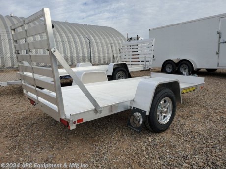 Aluminum Wheels!&lt;br&gt; &lt;br&gt; **CALL FOR AVAILABILITY; TRAILER NOT GUARANTEED TO BE IN STOCK**&lt;br&gt;&lt;br&gt;Aluma is the most complete aluminum utility &amp;amp; recreational trailer line in America. Aluma trailers are all aluminum welded construction – no rust! Aluminum trailers are lighter, as strong as, &amp;amp; more durable than steel. &amp;amp; w/ our 5 year &amp;#8220;all-inclusive&amp;#8221; warranty, we beat the competition hands down! This unit is ideal for folks who want a light-weight &amp;amp; heavy-duty trailer that will last a lifetime&lt;br&gt;&lt;br&gt;2,000lb Rubber Torsion Axle- No Brakes- EZ Lube Hubs&lt;br&gt;2&quot; Coupler - Safety Chains&lt;br&gt;A-Frame Aluminum Tongue 48&quot; Long&lt;br&gt;800lb Swivel Tongue Jack&lt;br&gt;ST175/80R13 Radial Tires&lt;br&gt;Aluminum Wheels/Aluminum Fenders&lt;br&gt;Extruded Aluminum Floor&lt;br&gt;6&quot; Front Retaining Bumper&lt;br&gt;(4) Stake Pockets&lt;br&gt;(4) Tie Down Loops&lt;br&gt;LED Lights&lt;br&gt;Overall Width= 75.5&quot;&lt;br&gt;Overall Length= 168&quot;&lt;br&gt;&lt;br&gt;**5 Year Warranty**&lt;br&gt;&lt;br&gt;The Advertised Prices Do Not Include:&lt;br&gt;*Licensing&lt;br&gt;*Tax&lt;br&gt;&lt;br&gt;Come In &amp;amp; See Us At:&lt;br&gt;7291 S. Frances Ave.&lt;br&gt;Call Us At: 520-574-1968&lt;br&gt;&lt;br&gt;Visit Us on the Web: www.apctrailers.com&lt;br&gt;&lt;br&gt;Remember we handle all your Trailer Sales, Parts, Service &amp;amp; Repair Needs!!!&lt;br&gt;&lt;br&gt;-We have over 300 trailers in stock for you to choose from&lt;br&gt;-We repair trailers of all types &amp;amp; brands&lt;br&gt;-Over 10,000 sq. ft. of parts&lt;br&gt;-We install parts, weld &amp;amp; customize trailers&lt;br&gt;&lt;br&gt;Please call or stop in today to meet with our family of staff members and get yourself a new trailer!&lt;br&gt;&lt;br&gt;Inventory Viewing Hours:&lt;br&gt;MONDAY: 8:30AM - 4:30PM&lt;br&gt;TUESDAY: 8:30AM - 4:30PM&lt;br&gt;WEDNESDAY: 8:30AM - 4:30PM&lt;br&gt;THURSDAY: 8:30AM - 4:30PM&lt;br&gt;FRIDAY: 8:30AM - 4:30PM&lt;br&gt;SATURDAY:10:00AM - 1:30PM&lt;br&gt;SUNDAY: Closed&lt;br&gt;&lt;br&gt;Keywords: Apc trailers, cargo trailers for sale Tucson, iron bull trailers, trailers for sale Tucson, apc equipment, trailer sales tucon, apc trailers Tucson, car hauler trailer, dump trailer for sale, Tucson trailer sales, dump trailers for sale Tucson, horse trailers for sale Tucson, apc trailer, coffee creek trailers, landscape trailer, buy tilt trailers, tilt trailer dealership, gooseneck trailers near me, tilt cargo trailers for sale, trailer accessories and parts, east Texas trailer dealer, east Texas trailer, trailer parts delco prices, equipment trailers for sale, truckbed, truck beds for sale, flatbed, flatbed truck, flatbed dealer, enclosed trailer for sale, enclosed trailer Tucson, dump trailer, dump trailer for sale, aluma trailer, aluma trailers Tucson, car haulers, car trailers Tucson, stock and horse trailer, CM truck bed, Norstar truck beds, trailer dealership Tucson, rawmaxx trailer, rawmaxx Arizona, rawmaxx Tucson, utility trailer, enclosed trailer supply, used cargo trailers for sale near me, pickup truck beds, atv trailers, cargo trailer parts, motorcycle trailer, wells cargo trailers, haulmark trailers, atv trailers for sale, new trailers for sale, aluma trailer prices, aluma trailers Arizona, aluminum trailers for sale, car haulers for sale, cargo express trailers for sale, CM RD bed, CM TMX bed, CM SK bed, timpte 1020, timpte 720, landscape trailer, pre-owned inventory, top hat utility trailer, bwise trailers, bwise dealership, auto trailers, aluma lite, bear track, primo, big tex, CAM superline, car mate, cargo mate, cargopro, cargo pro trailers, carry on trailer, carry-on trailer, continental cargo, cargo wagon trailer, covered wagon trailers, hh trailer, H&amp;amp;H, diamond c, hilsboro, horizon trailer, iron panther trailers, lamar, load rite, load trail, look trailers, maxxd, gr trailers, gr bumpers, mirage trailers, pace American trailers, pj trailers, stealth trailers, alcom, zieman trailer, aluminum car hauler, aluminum tilt, aluminum utility, atv trailer, utv trailer, car hauler, car hauler covered, car hauler enclosed, deck over, enclosed car trailer, enclosed cargo, enclosed motorcycle, equipment hauler, equipment trailer, roll off dump, roll off bin, roll off dumpster, rdx, trailer financing, trailer rent to own, trailer RTO, trailer lease to own, Sheffield financial, synchrony bank, lendmark financial, c3 rent http://www.apctrailers.com/--xInventoryDetail?id=9407392