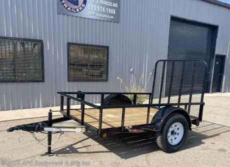 8 Ply Tires, Spare Tire Mount, 4&#39; Gate, &amp;amp; Pipetop Siderails!&lt;br&gt; &lt;br&gt; **CALL FOR AVAILABILITY; TRAILER NOT GUARANTEED TO BE IN STOCK**&lt;br&gt;&lt;br&gt;This GR 5x8 Utility Pipetop single axle trailer is perfect for hauling an ATV toy and that extra camping gear for your next outdoor adventure. It is a small-size utility ideal for saving space parking in residential areas &amp;amp; a great option for businesses on the move. It is equipped w/ 15&quot; tires, 4&#39; gate, Pipetop side rails &amp;amp; spare tire mount (tire not included) &amp;amp; treated wood floor decking.&lt;br&gt;&lt;br&gt;(1) 3,500lb Idler Spring Axle - 2,990 GVWR - No brakes&lt;br&gt;2&quot; Bulldog Coupler - Safety Chains&lt;br&gt;3&quot; Channel Fold Back Tongue&lt;br&gt;4k Top Wind Swing Up Jack&lt;br&gt;225/75R15&quot; Radial Tires&lt;br&gt;Spare Tire Mount (Tire Not Included)&lt;br&gt;Smooth Steel Fenders&lt;br&gt;1 1/12&quot; Pipetop Siderails&lt;br&gt;2 &#189;&amp;#8221;x2 &#189;&amp;#8221;x3/16&amp;#8221; Angle Frame &amp;amp; Crossmembers&lt;br&gt;2&amp;#8221;x2&amp;#8221;x3/16&amp;#8221; Angle Uprights&lt;br&gt;2&quot; Treated Pine Floor Decking&lt;br&gt;4&#39; Fold Up Ramp Gate&lt;br&gt;LED Tail &amp;amp; Clearance Lights&lt;br&gt;7 Way Plug&lt;br&gt;&lt;br&gt;**3 Year Main Frame Warranty - 1 Year Non Wear Warranty**&lt;br&gt;&lt;br&gt;The Advertised Prices Do Not Include:&lt;br&gt;*Licensing&lt;br&gt;*Tax&lt;br&gt;&lt;br&gt;Come In &amp;amp; See Us At:&lt;br&gt;7291 S. Frances Ave.&lt;br&gt;Call Us At: 520-574-1968&lt;br&gt;&lt;br&gt;Visit Us on the Web: www.apctrailers.com&lt;br&gt;&lt;br&gt;Remember we handle all your Trailer Sales, Parts, Service &amp;amp; Repair Needs!!!&lt;br&gt;&lt;br&gt;-We have over 300 trailers in stock for you to choose from&lt;br&gt;-We repair trailers of all types &amp;amp; brands&lt;br&gt;-Over 10,000 sq. ft. of parts&lt;br&gt;-We install parts, weld &amp;amp; customize trailers&lt;br&gt;&lt;br&gt;Please call or stop in today to meet with our family of staff members &amp;amp; get yourself a new trailer!&lt;br&gt;&lt;br&gt;Inventory Viewing Hours:&lt;br&gt;MONDAY: 8:30AM - 4:30PM&lt;br&gt;TUESDAY: 8:30AM - 4:30PM&lt;br&gt;WEDNESDAY: 8:30AM - 4:30PM&lt;br&gt;THURSDAY: 8:30AM - 4:30PM&lt;br&gt;FRIDAY: 8:30AM - 4:30PM&lt;br&gt;SATURDAY: 10:00AM - 1:30PM&lt;br&gt;SUNDAY: Closed&lt;br&gt;&lt;br&gt;Keywords: Apc trailers, cargo trailers for sale Tucson, iron bull trailers, trailers for sale Tucson, apc equipment, trailer sales Tucson, apc trailers Tucson, car hauler trailer, dump trailer for sale, Tucson trailer sales, dump trailers for sale Tucson, horse trailers for sale Tucson, apc trailer, coffee creek trailers, landscape trailer, buy tilt trailers, tilt trailer dealership, gooseneck trailers near me, tilt cargo trailers for sale, trailer accessories and parts, east Texas trailer dealer, east Texas trailer, trailer parts delco prices, equipment trailers for sale, truckbed, truck beds for sale, flatbed, flatbed truck, flatbed dealer, enclosed trailer for sale, enclosed trailer Tucson, dump trailer, dump trailer for sale, aluma trailer, aluma trailers Tucson, car haulers, car trailers Tucson, stock and horse trailer, CM truck bed, Norstar truck beds, trailer dealership Tucson, rawmaxx trailer, rawmaxx Arizona, rawmaxx Tucson, utility trailer, enclosed trailer supply, used cargo trailers for sale near me, pickup truck beds, atv trailers, cargo trailer parts, motorcycle trailer, wells cargo trailers, haulmark trailers, atv trailers for sale, new trailers for sale, aluma trailer prices, aluma trailers Arizona, aluminum trailers for sale, car haulers for sale, cargo express trailers for sale, CM RD bed, CM TMX bed, CM SK bed, timpte 1020, timpte 720, landscape trailer, pre-owned inventory, top hat utility trailer, bwise trailers, bwise dealership, auto trailers, aluma lite, bear track, primo, big tex, CAM superline, car mate, cargo mate, cargopro, cargo pro trailers, carry on trailer, carry-on trailer, continental cargo, cargo wagon trailer, covered wagon trailers, hh trailer, H&amp;amp;H, diamond c, hilsboro, horizon trailer, iron panther trailers, lamar, load rite, load trail, look trailers, maxxd, gr trailers, gr bumpers, mirage trailers, pace American trailers, pj trailers, stealth trailers, alcom, zieman trailer, aluminum car hauler, aluminum tilt, aluminum utility, atv trailer, utv trailer, car hauler, car hauler covered, car hauler enclosed, deck over, enclosed car trailer, enclosed cargo, enclosed motorcycle, equipment hauler, equipment trailer, roll off dump, roll off bin, roll off dumpster, rdx, trailer financing, http://www.apctrailers.com/--xInventoryDetail?id=12446988