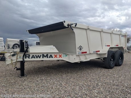 3&#39; 10G Sides, Tarp Kit &amp;amp; Scissor Hoist!&lt;br&gt; &lt;br&gt; **CALL FOR AVAILABILITY; TRAILER NOT GUARANTEED TO BE IN STOCK**&lt;br&gt;&lt;br&gt;2) 7,000lb Dexter Spring Axles - Electric Brakes&lt;br&gt;2 5/16&quot; Adjustable Coupler&lt;br&gt;10K Drop Leg Jack&lt;br&gt;ST235/80R16 Tires - Spare Tire Mount (Tire Not Included)&lt;br&gt;8&quot; I-Beam Frame&lt;br&gt;3&quot; Channel Crossmembers&lt;br&gt;7G Smooth Steel Floor&lt;br&gt;10G 3&#39; Solid Sides&lt;br&gt;3-1 Rear Gate&lt;br&gt;Rear Slide In Ramps&lt;br&gt;Bed D-Rings&lt;br&gt;PH620 Scissor Hoist&lt;br&gt;Side Step&lt;br&gt;Tongue Tool Box w/Extra Storage&lt;br&gt;Tarp System&lt;br&gt;Powder Coat&lt;br&gt;LED Lighting&lt;br&gt;&lt;br&gt;3 Year Frame Warranty&lt;br&gt;1 Year Component Warranty&lt;br&gt;&lt;br&gt;The Advertised Prices Do Not Include:&lt;br&gt;*Licensing&lt;br&gt;*Tax&lt;br&gt;&lt;br&gt;Come in and see us at:&lt;br&gt;7291 S Frances Ave&lt;br&gt;Call us at: 520-574-1968&lt;br&gt;&lt;br&gt;Visit us on the web: www.apctrailers.com&lt;br&gt;&lt;br&gt;Remember we handle all your Trailer Sales, Parts, Service and Repair Needs!!!&lt;br&gt;&lt;br&gt;-We have over 300 trailers in stock for you to choose from&lt;br&gt;-We repair trailers of all types and brands&lt;br&gt;-over 10,000 sq. ft. of parts&lt;br&gt;-We install parts, weld and customize trailers&lt;br&gt;&lt;br&gt;Please call or stop in today to meet with our family of staff members and get yourself a new trailer! www.apctrailers.com&lt;br&gt;&lt;br&gt;Inventory Viewing Hours:&lt;br&gt;MONDAY: 8:30AM - 4:30PM&lt;br&gt;TUESDAY: 8:30AM - 4:30PM&lt;br&gt;WEDNESDAY: 8:30AM - 4:30PM&lt;br&gt;THURSDAY: 8:30AM - 4:30PM&lt;br&gt;FRIDAY: 8:30AM - 4:30PM&lt;br&gt;SATURDAY:10:00AM - 1:30PM&lt;br&gt;SUNDAY: Closed&lt;br&gt;&lt;br&gt;Keywords: Apc trailers, cargo trailers for sale Tucson, iron bull trailers, trailers for sale Tucson, apc equipment, trailer sales tucon, apc trailers Tucson, car hauler trailer, dump trailer for sale, Tucson trailer sales, dump trailers for sale Tucson, horse trailers for sale Tucson, apc trailer, coffee creek trailers, landscape trailer, buy tilt trailers, tilt trailer dealership, gooseneck trailers near me, tilt cargo trailers for sale, trailer accessories and parts, east Texas trailer dealer, east Texas trailer, trailer parts delco prices, equipment trailers for sale, truckbed, truck beds for sale, flatbed, flatbed truck, flatbed dealer, enclosed trailer for sale, enclosed trailer Tucson, dump trailer, dump trailer for sale, aluma trailer, aluma trailers Tucson, car haulers, car trailers Tucson, stock and horse trailer, CM truck bed, Norstar truck beds, trailer dealership Tucson, rawmaxx trailer, rawmaxx Arizona, rawmaxx Tucson, utility trailer, enclosed trailer supply, used cargo trailers for sale near me, pickup truck beds, atv trailers, cargo trailer parts, motorcycle trailer, wells cargo trailers, haulmark trailers, atv trailers for sale, new trailers for sale, aluma trailer prices, aluma trailers Arizona, aluminum trailers for sale, car haulers for sale, cargo express trailers for sale, CM RD bed, CM TMX bed, CM SK bed, timpte 1020, timpte 720, landscape trailer, pre-owned inventory, top hat utility trailer, bwise trailers, bwise dealership, auto trailers, aluma lite, bear track, primo, big tex, CAM superline, car mate, cargo mate, cargopro, cargo pro trailers, carry on trailer, carry-on trailer, continental cargo, cargo wagon trailer, covered wagon trailers, hh trailer, H&amp;amp;H, diamond c, hilsboro, horizon trailer, iron panther trailers, lamar, load rite, load trail, look trailers, maxxd, gr trailers, gr bumpers, mirage trailers, pace American trailers, pj trailers, stealth trailers, alcom, zieman trailer, aluminum car hauler, aluminum tilt, aluminum utility, atv trailer, utv trailer, car hauler, car hauler covered, car hauler enclosed, deck over, enclosed car trailer, enclosed cargo, enclosed motorcycle, equipment hauler, equipment trailer, roll off dump, roll off bin, roll off dumpster, rdx, trailer financing, trailer rent to own, trailer RTO, trailer lease to own, Sheffield financial, synchrony bank, lendmark financial, c3 rentals, hometown capital, click lease, business financing, trailer tires, trailer axle, trailer brake, trailer fender, trailer spring, B&amp;amp;W hitch, geny hitch, gen-y hitch, curt, buyers, trailer service, trailer trade in&lt;br&gt;&lt;br&gt;&lt;br&gt; http://www.apctrailers.com/--xInventoryDetail?id=10850252