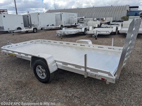 Front &amp;amp; Side Retaining Rails, Rear Stabilizer Jack Legs, &amp;amp; Safety Chains &lt;br&gt; &lt;br&gt; **CALL FOR AVAILABILITY; TRAILER NOT GUARANTEED TO BE IN STOCK**&lt;br&gt;&lt;br&gt;&amp;#8220;I will survive! Oh as long as I know how to tow I know I will stay alive!&amp;#8221; Do you want to know why this trailer is so confident? Every Aluma is backed by their 5 year warranty, and is built just as strong, if not stronger than steel. It&#39;s also proud to be an American, as it&#39;s built right here in the good &#39;ol USA!&lt;br&gt;&lt;br&gt;3,500lb Rubber Torsion Axle- No Brakes- 2,990lb GVWR- EZ Lube Hubs&lt;br&gt;2&quot; Coupler -Safety Chains&lt;br&gt;48&quot; A-Frame Aluminum Tongue&lt;br&gt;Swivel Tongue Jack&lt;br&gt;ST205/75R14&quot; Radial Tires&lt;br&gt;Aluminum Wheels&lt;br&gt;Aluminum Fenders&lt;br&gt;Front &amp;amp; Side Retaining Rails&lt;br&gt;Extruded Aluminum Floor&lt;br&gt;75.5x44&quot; Aluminum Tailgate&lt;br&gt;(6) Stake Pockets&lt;br&gt;(4) Tie Down Loops&lt;br&gt;(2) Rear Stabilizer Jack Legs&lt;br&gt;LED Lighting&lt;br&gt;Overall Width- 101.5&quot;&lt;br&gt;Overall Length- 225&quot;&lt;br&gt;&lt;br&gt;**5 Year Warranty**&lt;br&gt;&lt;br&gt;The Advertised Prices Do Not Include:&lt;br&gt;*Licensing&lt;br&gt;*Tax&lt;br&gt;&lt;br&gt;Come In &amp;amp; See Us At:&lt;br&gt;7291 S. Frances Ave.&lt;br&gt;Call Us At: 520-574-1968&lt;br&gt;&lt;br&gt;Visit Us on the Web: www.apctrailers.com&lt;br&gt;&lt;br&gt;Remember we handle all your Trailer Sales, Parts, Service &amp;amp; Repair Needs!!!&lt;br&gt;&lt;br&gt;-We have over 300 trailers in stock for you to choose from&lt;br&gt;-We repair trailers of all types &amp;amp; brands&lt;br&gt;-Over 10,000 sq. ft. of parts&lt;br&gt;-We install parts, weld &amp;amp; customize trailers&lt;br&gt;&lt;br&gt;Please call or stop in today to meet with our family of staff members &amp;amp; get yourself a new trailer! www.apctrailers.com&lt;br&gt;&lt;br&gt;Inventory Viewing Hours:&lt;br&gt;MONDAY: 8:30AM - 4:30PM&lt;br&gt;TUESDAY: 8:30AM - 4:30PM&lt;br&gt;WEDNESDAY: 8:30AM - 4:30PM&lt;br&gt;THURSDAY: 8:30AM - 4:30PM&lt;br&gt;FRIDAY: 8:30AM - 4:30PM&lt;br&gt;SATURDAY:10:00AM - 1:30PM&lt;br&gt;SUNDAY: Closed&lt;br&gt;&lt;br&gt;Keywords: Apc trailers, cargo trailers for sale Tucson, iron bull trailers, trailers for sale Tucson, apc equipment, trailer sales tucon, apc trailers Tucson, car hauler trailer, dump trailer for sale, Tucson trailer sales, dump trailers for sale Tucson, horse trailers for sale Tucson, apc trailer, coffee creek trailers, landscape trailer, buy tilt trailers, tilt trailer dealership, gooseneck trailers near me, tilt cargo trailers for sale, trailer accessories and parts, east Texas trailer dealer, east Texas trailer, trailer parts delco prices, equipment trailers for sale, truckbed, truck beds for sale, flatbed, flatbed truck, flatbed dealer, enclosed trailer for sale, enclosed trailer Tucson, dump trailer, dump trailer for sale, aluma trailer, aluma trailers Tucson, car haulers, car trailers Tucson, stock and horse trailer, CM truck bed, Norstar truck beds, trailer dealership Tucson, rawmaxx trailer, rawmaxx Arizona, rawmaxx Tucson, utility trailer, enclosed trailer supply, used cargo trailers for sale near me, pickup truck beds, atv trailers, cargo trailer parts, motorcycle trailer, wells cargo trailers, haulmark trailers, atv trailers for sale, new trailers for sale, aluma trailer prices, aluma trailers Arizona, aluminum trailers for sale, car haulers for sale, cargo express trailers for sale, CM RD bed, CM TMX bed, CM SK bed, timpte 1020, timpte 720, landscape trailer, pre-owned inventory, top hat utility trailer, bwise trailers, bwise dealership, auto trailers, aluma lite, bear track, primo, big tex, CAM superline, car mate, cargo mate, cargopro, cargo pro trailers, carry on trailer, carry-on trailer, continental cargo, cargo wagon trailer, covered wagon trailers, hh trailer, H&amp;amp;H, diamond c, hilsboro, horizon trailer, iron panther trailers, lamar, load rite, load trail, look trailers, maxxd, gr trailers, gr bumpers, mirage trailers, pace American trailers, pj trailers, stealth trailers, alcom, zieman trailer, aluminum car hauler, aluminum tilt, aluminum utility, atv trailer, utv trailer, car hauler, car hauler covered, car hauler enclosed, deck over, enclosed car trailer, enclosed cargo, enclosed motorcycle, equipment hauler, equipment trailer, roll off dump, roll off bin, roll off dumpster, rdx, trailer financing, trailer rent to own, trailer RTO, trailer lease to own, Sheffield financial, synchrony bank, lendmark financial, c3 http://www.apctrailers.com/--xInventoryDetail?id=9882028