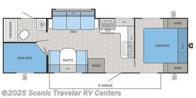 Dut1616 2016 Jayco Jay Feather 26bhsw Travel Trailer For Sale In