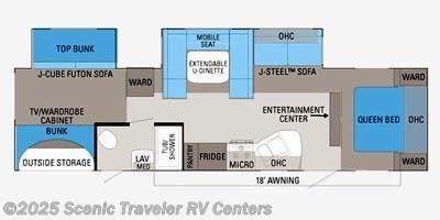 Dut1619 2013 Jayco Jay Flight 32 Bhds Travel Trailer For Sale In