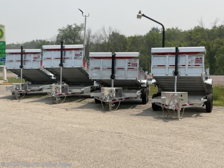 &lt;p&gt;Galvanized dump, trailers by NNN&lt;/p&gt;
&lt;p&gt;6 x 12, 7 12, 714 and 7 x 16&#39;s all in stock and available&lt;/p&gt;
&lt;p&gt;Stop in and check these out&lt;br /&gt;&lt;br /&gt;&lt;/p&gt;
&lt;p&gt;6 x 12 &amp;nbsp;10,000# &amp;nbsp; &amp;nbsp;List $12,796. &amp;nbsp; &amp;nbsp;Sale $10,980&lt;/p&gt;
&lt;p&gt;7 x 14 &amp;nbsp; 15,000#. &amp;nbsp;List $17,401. &amp;nbsp; &amp;nbsp; Sale $14,895&lt;/p&gt;
&lt;p&gt;7 x 16. &amp;nbsp;15,000#. List $18,001. &amp;nbsp; &amp;nbsp; Sale. &amp;nbsp;$$15,305&lt;/p&gt;
&lt;p&gt;7 x 16HD 16,000# &amp;nbsp;List $20,562 &amp;nbsp; Sale $17,583&lt;/p&gt;
&lt;p&gt;Many sizes and weight ratings available. Also ask ours sales reps about the full line of all galvanized trailers.&lt;/p&gt;