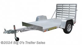 638 UTILITY TRAILER

2,000# RUBBER TORSION AXLES - NO BRAKES - EASY LUBE HUBS
ST175/80R13 LRC RADIAL TIRES
ALUMINUM WHEELS
ALUMINUM FENDERS
EXTRUDED ALUMINUM FLOOR
6&quot; FRONT RETAINING BUMPER
A-FRAMED ALUMINUM TONGUE, 48&quot; LONG W/ 2&quot; COUPLER
4-STAKE POCKETS
4-TIRE DOWNS
SWIVEL TONGUE JACK
LED LIGHTS