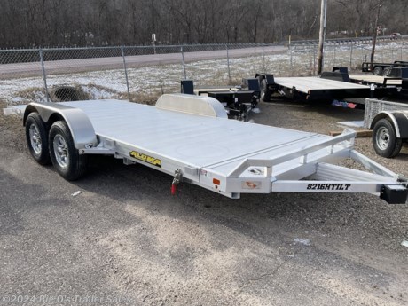 8220H TILT
2-5200# AXLES
ELECTRIC BRAKES
BRAKEAWAY KIT
ST205 75R14 LRC RADIAL
ALUM WHEELS, 5-4.5 BHP
CONTROL VALVE TO ADJUST RATE OF DESCENT
BED LOCKS FOR TRAVEL AND FOR LOCKING BED IN UP POSITION
REMOVABLE ALUM TEARDROP FENDER
EXTRUDED ALUMINUM FLOOR
FRONT RETAINING RAIL
2 5/16 COUPLER
8 STAKE POCKETS
4 RECESSED TIE RINGS, SS #5000
PADDED TONGUE JACK, 2500# CAPACITY
LED LIGHT PACKAGE
OVERALL WIDTH= 101-1/2&quot;
OVERAQLL LENGTH= 315