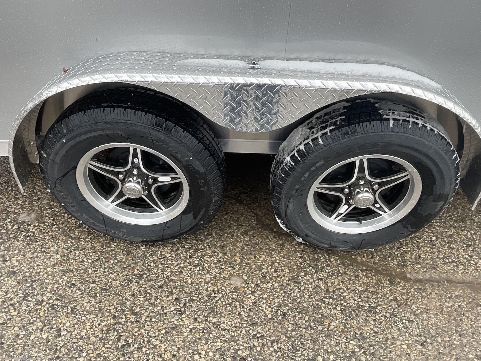 Aluminum wheel option with stainless steel cam bars, a $585 option
