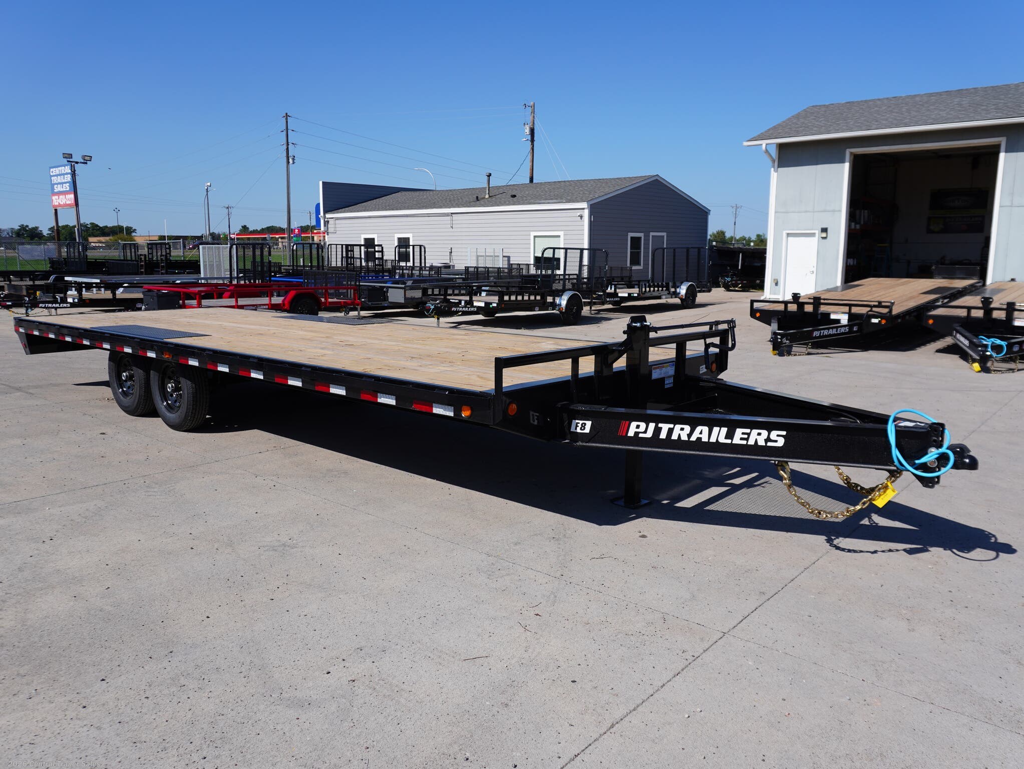 2026 PJ Trailers F8 24ft Deckover - New Deckover/Flat Deck Trailer for sale by Central Trailer Sales in East Bethel, Minnesota