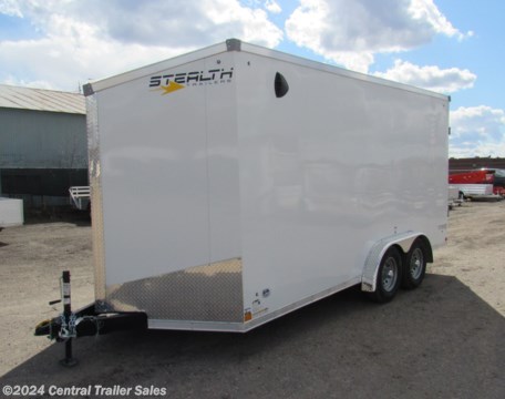 &lt;p&gt;Stealth Titan 7x16ft enclosed cargo trailer, 30&quot; v-front, 7ft interior height, 5200# axles with all wheel electric brakes, 15&quot; radial tires, rear ramp door, 16&quot; o/c floor and walls, 24&quot; o/c roof, 3/4&quot; Drymax&amp;nbsp;floor, 3/8&quot;&amp;nbsp;Drymax&amp;nbsp;walls, seamless aluminum roof, (1) pair plastic&amp;nbsp;flo-thru&amp;nbsp;vents, 24&quot;&amp;nbsp;stoneguard, side door with RV latch and&amp;nbsp;barlock and (2) 12V LED dome lights with wall switch.&lt;/p&gt;
