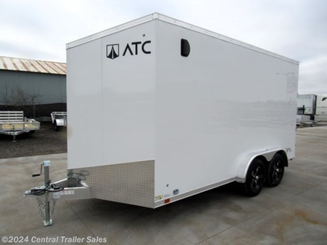 &lt;p&gt;ATC STO400 7.5x14ft Aluminum Enclosed Cargo Trailer with 3500# Torsion Axles and 7ft Interior Height.&lt;/p&gt;
&lt;ul type=&quot;disc&quot;&gt;
&lt;li&gt;2&amp;rsquo; Wedge Slant Nose&lt;/li&gt;
&lt;li&gt;Full Perimeter Aluminum Frame&lt;/li&gt;
&lt;li&gt;Aluminum All-Tube Construction&lt;/li&gt;
&lt;li&gt;Integrated Tongue&lt;/li&gt;
&lt;li&gt;3500# Torsion Axles w/Electric Brakes&lt;/li&gt;
&lt;li&gt;7 Way Truck Plug&lt;/li&gt;
&lt;li&gt;2 5/16&amp;rdquo; Ball A-Frame Coupler&lt;/li&gt;
&lt;li&gt;Safety Chains&lt;/li&gt;
&lt;li&gt;Front Wind Tongue Jack - 2,000 lb&lt;/li&gt;
&lt;li&gt;16&amp;rdquo; O/C Floor&amp;nbsp;Crossmembers&lt;/li&gt;
&lt;li&gt;16&amp;rdquo; O/C Wall&amp;nbsp;Crossmembers&lt;/li&gt;
&lt;li&gt;16&amp;rdquo; O/C Roof&amp;nbsp;Crossmembers&lt;/li&gt;
&lt;li&gt;ST205/75R15/LRD&amp;nbsp;Radial Tires&lt;/li&gt;
&lt;li&gt;15&amp;rdquo; Aluminum Wheels&lt;/li&gt;
&lt;li&gt;Roof Vent Prep&lt;/li&gt;
&lt;li&gt;.030 Aluminum Skin&lt;/li&gt;
&lt;li&gt;Screwless/Rivetless&amp;nbsp;Aluminum Exterior&lt;/li&gt;
&lt;li&gt;One-Piece Aluminum Roof&lt;/li&gt;
&lt;li&gt;3&amp;rdquo; Upper Rub Rail Trim&lt;/li&gt;
&lt;li&gt;3&amp;rdquo; Lower Rub Rail Trim&lt;/li&gt;
&lt;li&gt;LED Clearance Lights&lt;/li&gt;
&lt;li&gt;12&amp;rdquo; Slimline Tail Lights&lt;/li&gt;
&lt;li&gt;Taper Cut&amp;nbsp;ATP&amp;nbsp;Gravel Guard&lt;/li&gt;
&lt;li&gt;32&amp;rdquo; Entrance Door&lt;/li&gt;
&lt;li&gt;2000lb Rear Ramp Door&lt;/li&gt;
&lt;li&gt;Aluminum Bar Locks&lt;/li&gt;
&lt;li&gt;3/4&amp;rdquo; Engineered Wood&amp;nbsp;Subfloor&lt;/li&gt;
&lt;li&gt;(1) 12v LED Dome Lights w/ Wall Switch&lt;/li&gt;
&lt;li&gt;Flow Through Vents - Sidewall&lt;/li&gt;
&lt;li&gt;7&amp;rsquo; Interior Height&lt;/li&gt;
&lt;li&gt;3/8&amp;rdquo; Engineered Wood Walls&lt;/li&gt;
&lt;li&gt;Open Stud Ceiling w/ Mill Finish Cove Trim&lt;/li&gt;
&lt;/ul&gt;