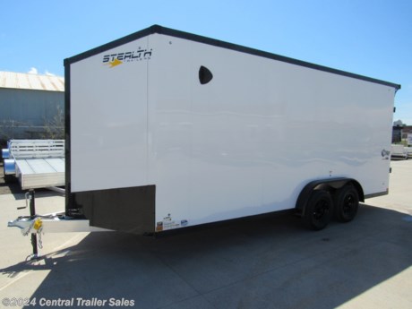 &lt;p&gt;Stealth Cobra 7.5x18ft Aluminum Enclosed Trailer with 3500# Axles, 7ft Interior Height, Blackout Trim Package and Rear Flare with Loading Lights.&lt;/p&gt;
&lt;ul type=&quot;disc&quot;&gt;
&lt;li&gt;Blackout Trim Package*
&lt;ul type=&quot;circle&quot;&gt;
&lt;li&gt;Black Exterior Trim&lt;/li&gt;
&lt;li&gt;Black Fenders&lt;/li&gt;
&lt;li&gt;Black&amp;nbsp;Stoneguard&lt;/li&gt;
&lt;li&gt;Black Wheels&lt;/li&gt;
&lt;li&gt;Black Hardware&lt;/li&gt;
&lt;/ul&gt;
&lt;/li&gt;
&lt;li&gt;7.5 Wide Frame Upgrade*&lt;/li&gt;
&lt;li&gt;Aluminum Tube Main Rails&lt;/li&gt;
&lt;li&gt;16&amp;rdquo; o/c Floor Tube&amp;nbsp;Crossmembers&lt;/li&gt;
&lt;li&gt;16&amp;rdquo; o/c Tube Wall Studs&lt;/li&gt;
&lt;li&gt;24&amp;rdquo; o/c Tube Roof Bows&lt;/li&gt;
&lt;li&gt;Triple Tube A-Frame&lt;/li&gt;
&lt;li&gt;3500# Electric/Spring Axles&lt;/li&gt;
&lt;li&gt;ST205/75R15 Radial Tires on Aluminum Wheels&lt;/li&gt;
&lt;li&gt;2-5/16&amp;rdquo; Coupler&lt;/li&gt;
&lt;li&gt;7-way Electrical Plug&lt;/li&gt;
&lt;li&gt;Framed for Roof Vent&lt;/li&gt;
&lt;li&gt;(1) Pair Plastic&amp;nbsp;Flo-Thru&amp;nbsp;Vents&lt;/li&gt;
&lt;li&gt;.030&amp;nbsp;Screwless&amp;nbsp;Exterior Aluminum&lt;/li&gt;
&lt;li&gt;Seamless Aluminum Flat Roof Top&lt;/li&gt;
&lt;li&gt;3&amp;rdquo; Heavy Duty Flat Top Trim&lt;/li&gt;
&lt;li&gt;1-1/2&amp;rdquo; Flat Bottom Trim&lt;/li&gt;
&lt;li&gt;ATP&amp;nbsp;Fenders&lt;/li&gt;
&lt;li&gt;24&amp;rdquo; Slanted Embossed&amp;nbsp;Stoneguard&lt;/li&gt;
&lt;li&gt;30&amp;rdquo; Slant Wedge on 7x Models&lt;/li&gt;
&lt;li&gt;3/4&amp;rdquo;&amp;nbsp;Drymax&amp;nbsp;Floor&lt;/li&gt;
&lt;li&gt;3/8&amp;rdquo;&amp;nbsp;Drymax&amp;nbsp;Walls&lt;/li&gt;
&lt;li&gt;32&amp;rdquo; Side Door w/Barlock&amp;nbsp;and RV Latch&lt;/li&gt;
&lt;li&gt;Aluminum Door&amp;nbsp;Holdback&lt;/li&gt;
&lt;li&gt;Rear Ramp Door w/Flap&lt;/li&gt;
&lt;li&gt;Zinc Coated Door Hardware&lt;/li&gt;
&lt;li&gt;(2) 12V LED Dome Lights w/Switch&lt;/li&gt;
&lt;li&gt;LED Marker Lights&lt;/li&gt;
&lt;li&gt;LED Strip Tail Lights&lt;/li&gt;
&lt;li&gt;Rear Flare w/2 12V Loading Lights*&lt;/li&gt;
&lt;li&gt;(4) D-rings*&lt;/li&gt;
&lt;li&gt;Stabilizer Jacks*&lt;/li&gt;
&lt;li&gt;DOT/CSA&amp;nbsp;Approved Safety Equipment&lt;/li&gt;
&lt;li&gt;Limited 3 Year Structural Warranty&lt;/li&gt;
&lt;/ul&gt;
&lt;p&gt;*Upgraded Feature&lt;/p&gt;