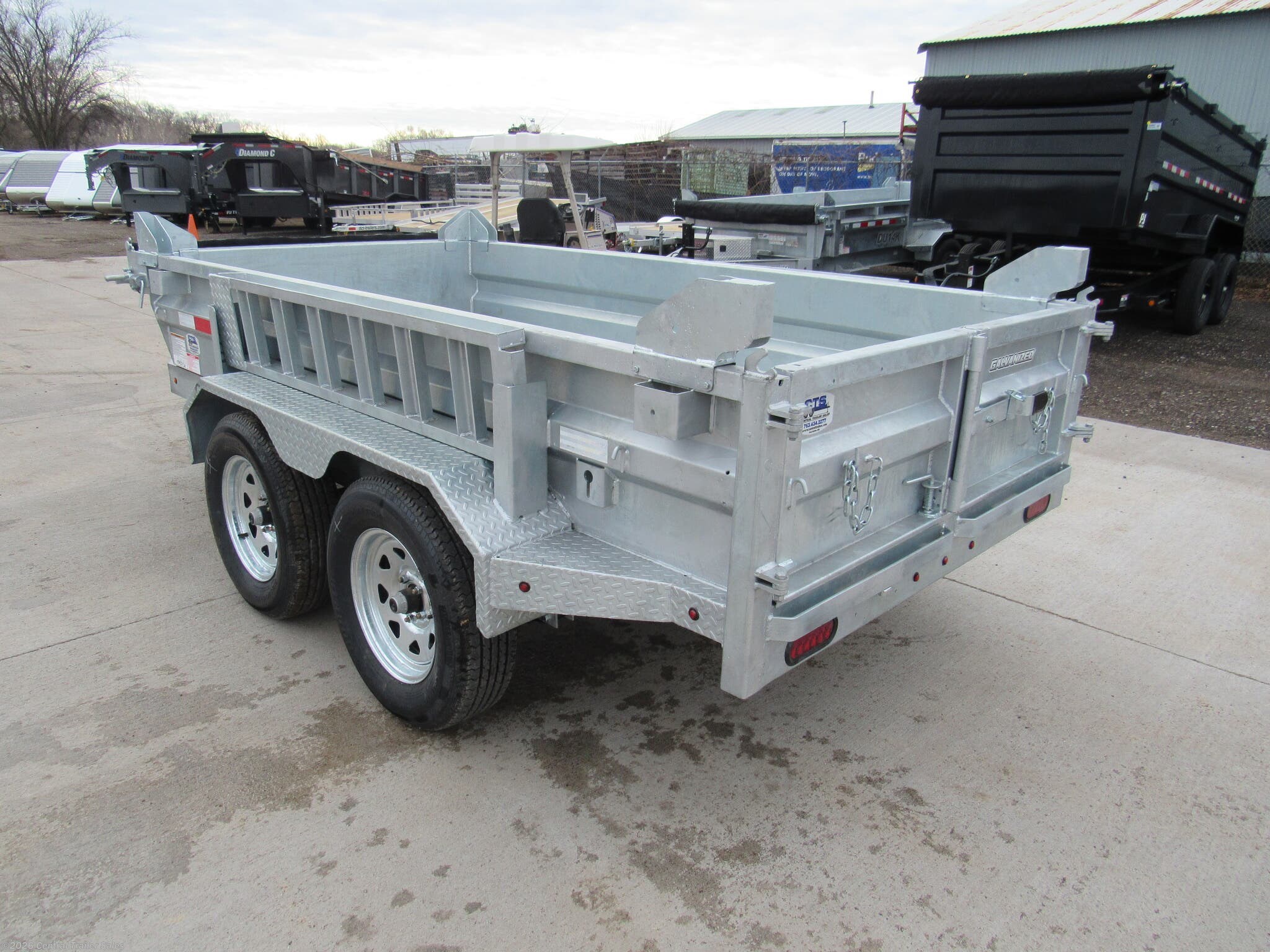 2025 5x10ft Galvanized Dump by Silver Mountain Trailers from Central Trailer Sales in East Bethel, Minnesota
