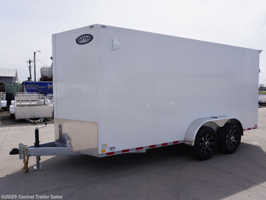 New 2025 CellTech 7x16ft Galvanized Enclosed Cargo Trailer available in East Bethel, Minnesota