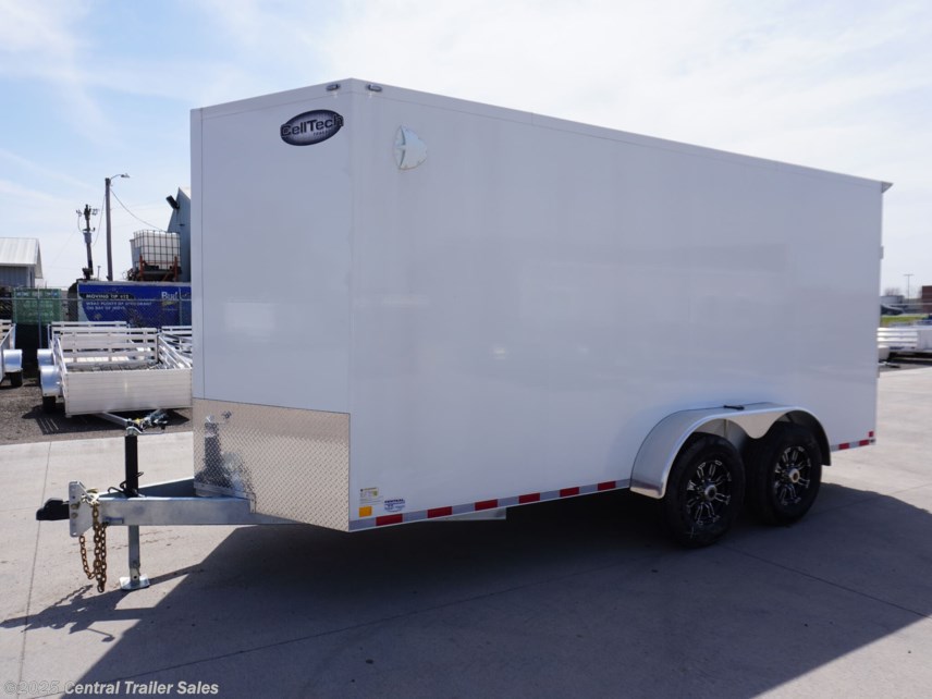 New 2025 CellTech 7x16ft Galvanized Enclosed Cargo Trailer available in East Bethel, Minnesota
