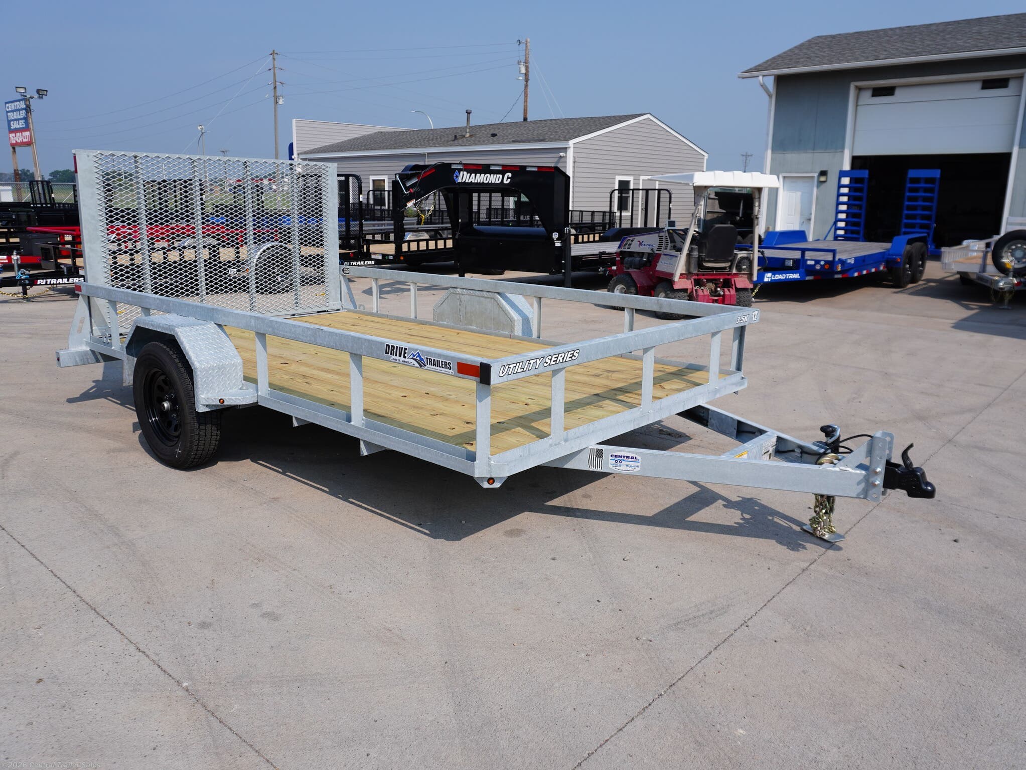 2026 Drive Trailers 7x12ft Galvanized Utility - New Utility Trailer for sale by Central Trailer Sales in East Bethel, Minnesota
