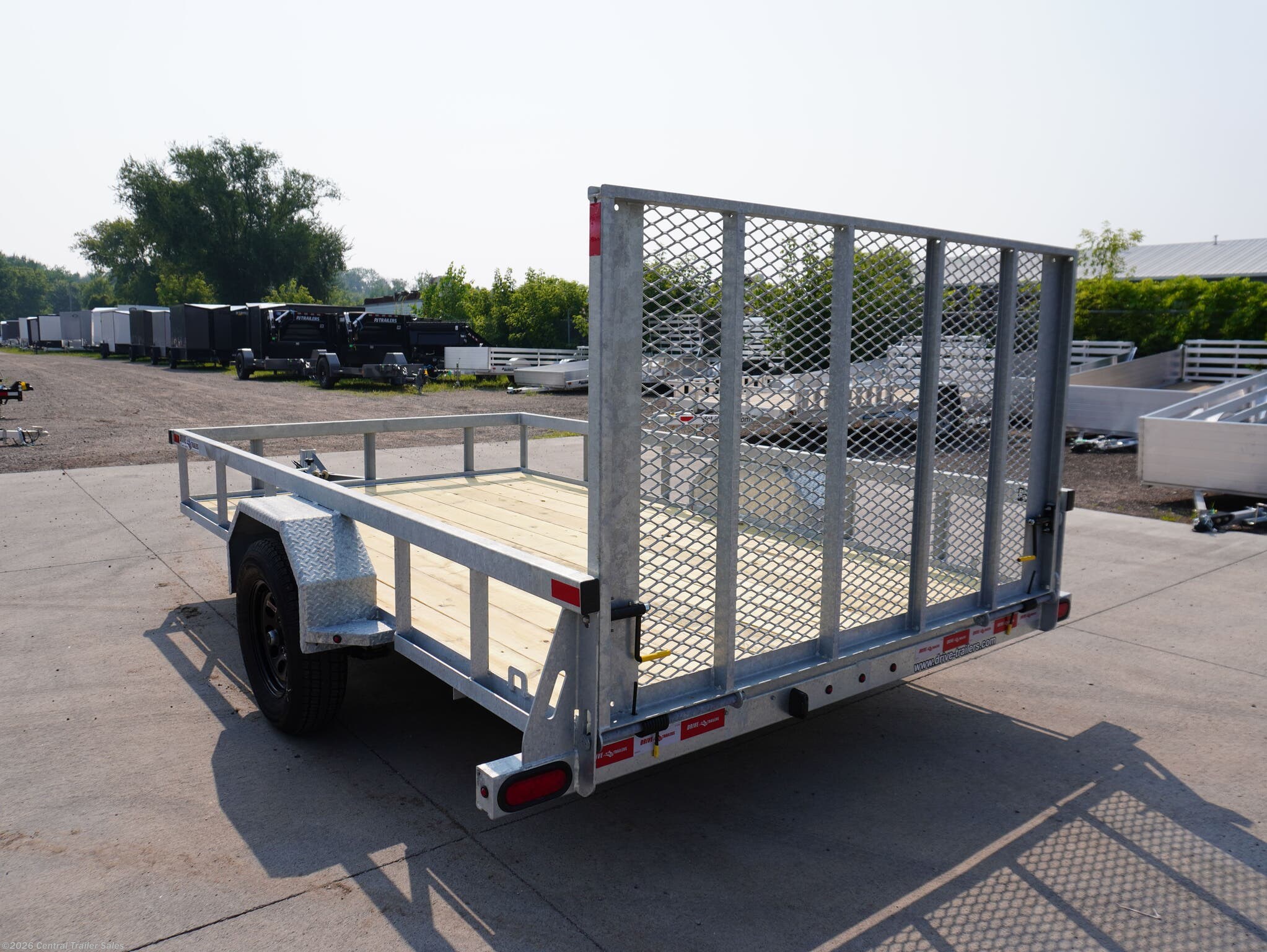 2026 7x12ft Galvanized Utility by Drive Trailers from Central Trailer Sales in East Bethel, Minnesota