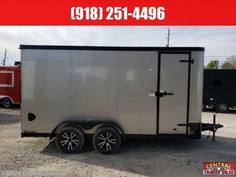 Cargo Craft XP-7162 7&#39;x16&#39; Black Mods, 7.0&#39; Ceiling Height, Metallic Champagne Beige Color, Black Out, EV Sports Package, Spring Assisted Ramp Door, D-Rings, E-Track, Porch Light, (2) Load Lights.