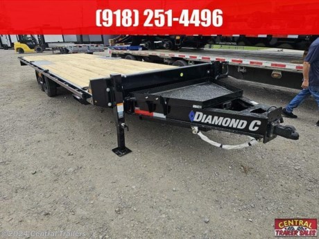DEC208 DEC-OVER TRAILER. Frame Size L24x102. Axle, 2 -8K Straight Electric Drum Brakes. Suspension 6-Leaf Slipper Springs. Cross Members, 3&quot; I -Beam on 12&quot; Centers (L24). Frame, 8 &quot;x 15 LB I-Beam. Jack Dual 12K Drop Leg Jacks (TP). Coupler, 2-5/16&quot; 21K Dem Co Ez-Latch Flat Mount tongue, Integral W/ Frame (I-Beam) 12&quot; Formed Front Bumper, Lace Rail, 5&quot;x2&quot; Rec Tube, 38&quot; Rub-R Trail W/Stake Pockets and Pipe Spools, Spare Mount - Passenger (Curb) Side of Tongue, Floor, 2&quot; Treated Floor (L 24&#39;), Straight Deck W/96&quot;Rear Slide -in Ramps (3&quot;Channel), Winch Mounting Plate, Floor Level (No Holes), Front Retractable Steps (Pair), Mid Turn , Light/Step Combo (1 pair), Storage, HD V-Tongue Lid, Tie Down, 8 Extra 5/8&quot; D-Rings Tires, ST215/75R17.5 Single , 18 PLY 865 Steel Black, Spare, ST215/75R17.5 Single, 18 PLY 865 Steel Black paint, Dynamic Blue Metallic, Lights: All Lead. Extra Clearance Lights (4 Pair). Decals, Dec, Pintle Capable Optional
