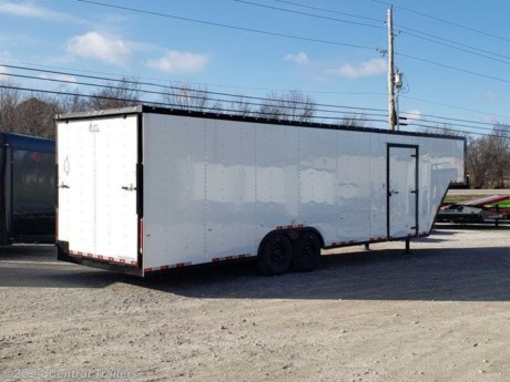 Cargo Craft GN-85362 Gooseneck Cargo Trailer 8.5&#39; X36&#39; White Tandem Axle Gooseneck 8000LB Axles - 14 PLY Tires - 2 Speed Tandem Jacks - 7&#39;6&quot; Ceiling Hight - Built in Step at side door - Black Out - SA Ramp - 48&quot; Side Door W/ RV Latch - E-Track - 2 Nonpower Roof Vents - 4 12 V LED Dome Lights w/ Switch - 14 PLY Spare Tire &amp; Rack - Extra Clearance lights every 1&#39; on top &amp; Bottom - Stone guard.