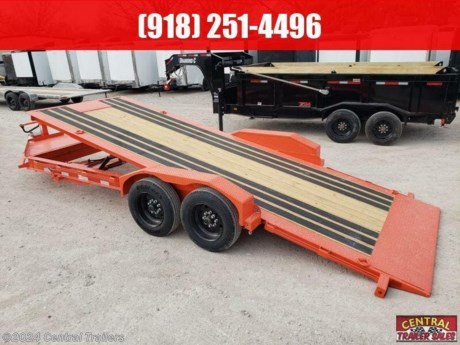 HDT207 HYDRAULICALLY DAMPENED TILT EQUIPMENT TRAILER
FRAME SIZE, L20X82
DECALS, HDT
SUSPENSION, 6-LEAF SLIPPER ROLLER SPRINGS
CROSS MEMBERS, 3&quot; I-BEAM ON 16&quot; CENTERS
FRAME, 8&quot;X10LB I-BEAM
TILT BED, FULL BED TILT
TILT, ELECTRIC/ HYDRAULIC POWERED WITH WIRLESS COMNTROLLER
SOLARPULSE CHARGING SYSTEM 7 WATT
FENDER, 3/16&quot; DIA PLATE, SUPER HEAVY DUTY
COUPLER, 2-5/16&quot;, 21K DEMCO EZ-LATCH (ADJ CHANNEL)
TONGUE, INTEGRAL WITH FRAME (I-BEAM)
STORAGE, HD V-TONGUE BOX WITH LID
JACK 12K DROP-LEG JACK
WINCH MOUNTING PLATE, FLOOR LEVEL (NO HOLES)
STEP - 2 - 36&quot; SIDE STEPS
FLOOR , BLACKWOOD-OUTER (L20&#39;)
STAKE POCKETS, 2&quot; X 3/8&quot; RUB RAIL WITH STAKE POCKETS
TIE DOWN, STANDARD 5/8&quot; D-RINGS (4 TOTAL)
TIRES: TIRES, ST215/75R17.5 SINGLE, 18 PLY 865 STEEL BLACK
PAINT: INDUSTRIAL ORANGE
LIGHTS: ALL LED
AXLE 2 - 7K DROP AXLE - ELECTRIC DRUM BRAKES
