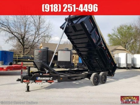 DIAMOND C LOW PROFILE TELESCOPIC DUMP TRAILER - PACESETTER EDITION
FRAME SIZE L 16X81
AXLE 2 - 8K STRAIGJT ELEC OIL BATH
SUSPENSION - 6 LEAF SLIPPER ROLLER SPRINGS
FRAME ENGINEERED I-BEAM 16&quot;CENTER CROSSMEMBERS
COUPLER 2-5/16&quot; 21K DEMCO EZ-LATCH FLAT MOUNT
TONGUE ENGINEREED WITH HD V-TONGUE LID
SPAREMOUNT - PASSENGER (CURB) SIDE
GATE 3 WAY DUMP GATE (STANDARD)
RAMPS HD 78&quot; REAR SLIDE IN RAMP (3X2 RECT TUBE)
SIDES 32&quot; TALL - 7GA (3/16&quot;) FLOOR &amp; SIDES (L16)
BOARD BRACKETS WITH BOARDS &amp; RAISED FRONT
FENDER 3/16&quot; DIA PLATE SUPER HEAVY DUTY
FORK HOLDER STEP - DRIVER SIDE
STABILIZER JACK DROP LEG (PAIR)
JACK - SINGLE 20K HYDRAULIC JACK
HYDRAULIC SYSTEM - POWER UP - GRAVITY DOWN (LPT)
BATTERY GROUP 27
SSOLARPULSE CHARGING SYSTEM 7 WATT
TIE DOWN - STANDARD 5/8&quot; D-RINGS (4 TOTAL)
TIRES: ST215/75R17.5 SINGLE 18 PLY 865 STEEL BLACK
PAINT: BLACK
ALL LED LIGHTS
TARP 20&#39; HEAVY DUTY - BLACK MESH (INSTALLED)
DECALS - LPT