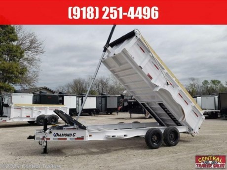 Diamond C LPT-208 Pacesetter Dump Trailer
Frame 16&#39;Length X 81&quot;Width
Spring Suspension 6 Leaf
Engineer I beam Frame 16&quot; Center Cross Members
2 5/16&quot; Demco EZ-Latch Coupler
Engineered Tongue with HD (V) Tongue Lid
Spare Mount Passenger Side
3-Way Dump Gate (Spreader and Barn Door) Operation
HD Ramps Upgrade Rectangle Tube Ramps
32&quot; Sides 7 gauge floor and sides 3/16&quot;
Fork Holder Step Combo Upgrade
Stabilizer Jack Mounts and Jacks
20K Hydraulic Jack Single
Hydraulic Telescopic Power Up - Gravity Down
HD Battery Group
Solar Pulse Charging System
(4) Tie Down D-Rings
ST215/75R/17.5 Super Single with 18 ply tires
Heavy Duty one man tarp system with Black Mesh