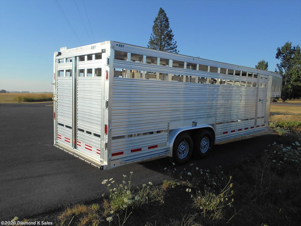 Livestock Trailer for sale New 2020 EBY Wrangler 8' X 24' 16K Wrangler OR Livestock Trailer