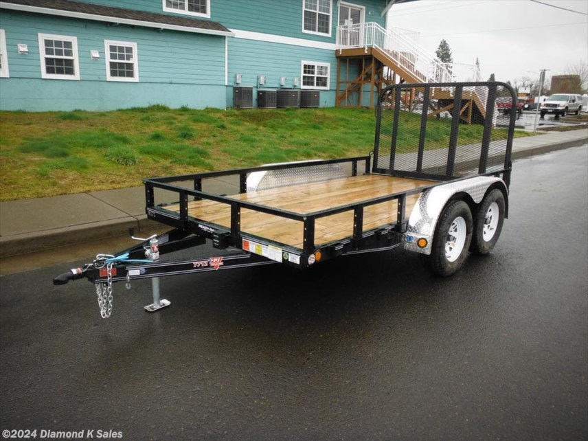 New 2023 PJ Trailers Utility UK 77&quot; X 12&apos;  7k available in Halsey, Oregon