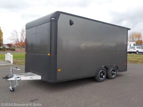 &lt;ul&gt;
&lt;li&gt;2024 Cargo Pro C8X16SCH-7K 102&quot; X 16&#39; Stealth Car Hauler. (7000 LB. G.V.W.R)&lt;/li&gt;
&lt;li&gt;2 3500 lb. Brake axles, 205/75/R 15 tires with aluminum wheels, 3/4 water resistant floor, ramp door, RV side door, .030 screw less bonded skin, white vinyl walls with 6&quot; kick plate, white vinyl ceiling, plastic Salem vents, LED lights, 4 5000 lb. HD D-rings with backing plate, 5000 lb. jack.&lt;/li&gt;
&lt;li&gt;36&quot; Stone Guard&lt;/li&gt;
&lt;li&gt;Rear canopy with LED lights&lt;/li&gt;
&lt;li&gt;LED ceiling&amp;nbsp;light package.&lt;/li&gt;
&lt;li&gt;Powder Coat Package&lt;/li&gt;
&lt;li&gt;Elevated Spare Tire Mount(Spare $125)&lt;/li&gt;
&lt;li&gt;6&quot; Extra Height&lt;/li&gt;
&lt;li&gt;CHARCOAL.&lt;/li&gt;
&lt;li&gt;Serial # AVAILABLE TO ORDER&lt;/li&gt;
&lt;li&gt;PRICE &amp;amp; OPTIONS SUBJECT TO CHANGE&lt;/li&gt;
&lt;li&gt;CALL FOR CURRENT PRICE&lt;/li&gt;
&lt;li&gt;&lt;span style=&quot;font-size: 10px;&quot;&gt;THERE IS A .5% DEALER PRIVILEGE TAX TO OREGON BUYERS ON ALL NEW VEHICLES INCLUDING TRAILERS AND WE HAVE A $50 DOC FEE.&lt;/span&gt;&lt;/li&gt;
&lt;/ul&gt;
&lt;p&gt;&amp;nbsp;&lt;/p&gt;
&lt;p&gt;&amp;nbsp;&lt;/p&gt;