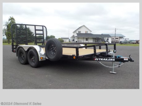 &lt;ul&gt;
&lt;li&gt;2024 P J Trailer UL14-7k 83&quot; X 14&#39; Utility, (7000 G.V.W.R)&lt;/li&gt;
&lt;li&gt;2 3500 lb. Dexter (1 brake) axles , 205/75/R 15 radial tires on Black mod wheels - removable aluminum fenders - 2&quot; bull dog coupler - 5000 lb swing down jack - 4&quot; channel frame and wrap tongue.&lt;/li&gt;
&lt;li&gt;Spare Tire &amp;amp; Mount&lt;/li&gt;
&lt;li&gt;HD 4&#39; gate ramp&lt;/li&gt;
&lt;li&gt;Primer &amp;amp; Black Powder Coat.&lt;/li&gt;
&lt;li&gt;Serial # On Order&lt;/li&gt;
&lt;li&gt;&lt;span style=&quot;font-size: 10px;&quot;&gt;THERE IS A .5% DEALER PRIVILEGE TAX TO OREGON BUYERS ON ALL NEW VEHICLES INCLUDING TRAILERS AND WE HAVE A $50 DOC FEE.&lt;/span&gt;&lt;/li&gt;
&lt;/ul&gt;
&lt;p&gt;&amp;nbsp;&lt;/p&gt;