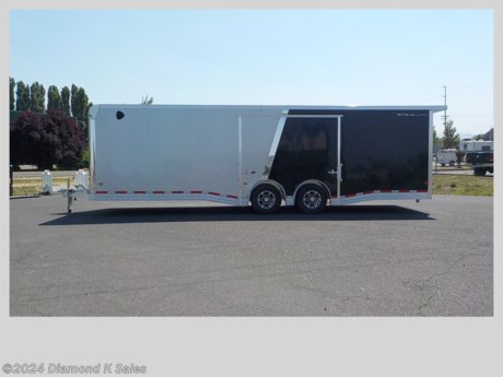 &lt;ul&gt;
&lt;li&gt;2024 Cargo Pro C8.5X28-10K Stealth 8&#39; X 28&#39; Car Hauler, (9990 G.V.W.R.)(Could be 14K)&lt;/li&gt;
&lt;li&gt;2 7000 lb. Brake Torsion Spread Axles with skirting, 235/80/R 16 tires with aluminum wheels, ramp door with 36&quot; starter flap, 36&quot; RV side door, white vinyl walls with 6&quot; diamond plate kick plate, LED interior puck lights, plastic Salem vents, LED lights, 4 5000 lb. HD D-rings with backing plate, 5000 lb. jack. .030 screw less bonded aluminum skin.&amp;nbsp;&lt;/li&gt;
&lt;li&gt;12V light over the door&lt;/li&gt;
&lt;li&gt;Black Upper Cabinets&lt;/li&gt;
&lt;li&gt;Screwless bonded Silver aluminum walls &amp;amp; Ceiling&lt;/li&gt;
&lt;li&gt;LED Puck Lights&lt;/li&gt;
&lt;li&gt;Rear Canopy with Lights&lt;/li&gt;
&lt;li&gt;Carhauler Premium Pinnacle lower trim&lt;/li&gt;
&lt;li&gt;TPO Coined Rubber Floor with 2 rows of airline track&lt;/li&gt;
&lt;li&gt;Elite side escape door with removable fender drivers side over wheel well&lt;/li&gt;
&lt;li&gt;Silver/Black.&lt;/li&gt;
&lt;li&gt;4 Year limited warranty.&amp;nbsp;&lt;/li&gt;
&lt;li&gt;Serial # Available to Order&lt;/li&gt;
&lt;li&gt;THIS TRAILER CAN BE RATED TO 14,000 LBS.&lt;/li&gt;
&lt;li&gt;&lt;span style=&quot;font-size: 10px;&quot;&gt;THERE IS A .5% DEALER PRIVILEGE TAX TO OREGON BUYERS ON ALL NEW VEHICLES INCLUDING TRAILERS AND WE HAVE A $50 DOC FEE.&lt;/span&gt;&lt;/li&gt;
&lt;/ul&gt;
&lt;p&gt;&amp;nbsp;&lt;/p&gt;