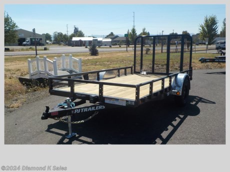 &lt;ul&gt;
&lt;li&gt;2023 P J Trailer U712-3.5k 77&quot; X 12&#39; Utility, (3500 G.V.W.R)&lt;/li&gt;
&lt;li&gt;3500 lb Brake axle - 205/75/R 15 radial tires on Black mod wheels - removable aluminum fenders - 4&#39; spring assist gate ramp - LED lights - 2&quot; bull dog coupler - 5000 lb swing down jack - 4&quot; channel frame and wrap tongue.&lt;/li&gt;
&lt;li&gt;This trailer does have electric brakes&lt;/li&gt;
&lt;li&gt;Spare Tire &amp;amp; Mount&lt;/li&gt;
&lt;li&gt;Black Powder Coat.&lt;/li&gt;
&lt;li&gt;Serial # 2653406&lt;/li&gt;
&lt;li&gt;&lt;span style=&quot;font-size: 10px;&quot;&gt;THERE IS A .5% DEALER PRIVILEGE TAX TO OREGON BUYERS ON ALL NEW VEHICLES INCLUDING TRAILERS AND WE HAVE A $50 DOC FEE.&lt;/span&gt;&lt;/li&gt;
&lt;/ul&gt;