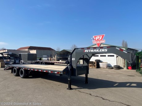 &lt;ul&gt;
&lt;li&gt;2023 P J Trailer LDR26 102&quot; X 26&#39; Low-Pro Power Tail Gooseneck (25000 lb G.V.W.R.)&lt;/li&gt;
&lt;li&gt;2 10,000 lb oil bath brake axles - 235/80/R 16 Load Range E 10 ply tires &amp;amp; 1 - 235/80/R 16 Load range E Radial spare - 12&quot; 19 lb I beam frame and neck - front tool box - 3&quot; channel cross members on 16&quot; centers - 2 X 6 tube outer frame rail - stake pockets and rub rail - 4 x 6 tube rear bar - 2 steps with handles - LED lights - Treated Pine Deck - Cold Weather wire harness.&lt;/li&gt;
&lt;li&gt;Dual Hydraulic Monster Jacks&lt;/li&gt;
&lt;li&gt;5&#39; dove with hydraulic power tail flip ramp&lt;/li&gt;
&lt;li&gt;Sand Blasted, Acid Washed &amp;amp; Gray Powder Coat&lt;/li&gt;
&lt;li&gt;Serial # 1397607&lt;/li&gt;
&lt;li&gt;&lt;span style=&quot;font-size: 10px;&quot;&gt;THERE IS A .5% DEALER PRIVILEGE TAX TO OREGON BUYERS ON ALL NEW VEHICLES INCLUDING TRAILERS AND WE HAVE A $50 DOC FEE.&lt;/span&gt;&lt;/li&gt;
&lt;li&gt;This trailer has the hydraulic&amp;nbsp;power tail option as shown in the link below.&lt;/li&gt;
&lt;/ul&gt;
&lt;p&gt;&lt;a href=&quot;http://www.pjtrailers.com/options/power-tail/&quot;&gt;http://www.pjtrailers.com/options/power-tail/&lt;/a&gt;&lt;/p&gt;