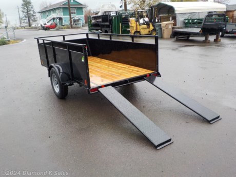 &lt;ul&gt;
&lt;li&gt;2023 SUMMIT AU5X10SA-SR Alpine 5&#39; x 10&#39; Landscape Utility.&lt;/li&gt;
&lt;li&gt;3500 lb. Rockwell axle - 2990 G.V.W.R. - 2&#39; sides - 2 ramp Split Ramp Gate - LED lights.&lt;/li&gt;
&lt;li&gt;Black.&lt;/li&gt;
&lt;li&gt;3 Year structural warranty&lt;/li&gt;
&lt;li&gt;Stock # 1013389&lt;/li&gt;
&lt;li&gt;&lt;span style=&quot;font-size: 10px;&quot;&gt;THERE IS A .5% DEALER PRIVILEGE TAX TO OREGON BUYERS ON ALL NEW VEHICLES INCLUDING TRAILERS AND WE HAVE A $50 DOC FEE.&lt;/span&gt;&lt;/li&gt;
&lt;/ul&gt;