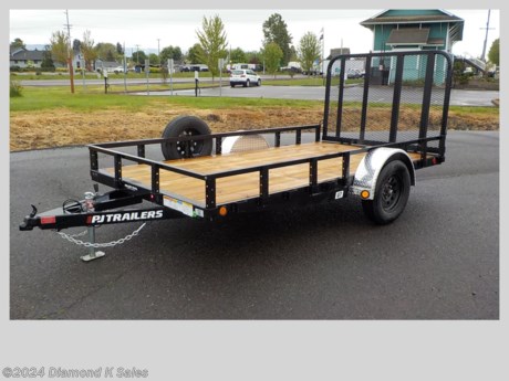 &lt;ul&gt;
&lt;li&gt;2022 P J Trailer U712-3k 77&quot; X 12&#39; Utility, (2995 G.V.W.R)&lt;/li&gt;
&lt;li&gt;3500 lb. Idler&amp;nbsp;axle - 205/75/R 15 radial tires on Black mod wheels - removable aluminum fenders - 4&#39; spring assist gate ramp - LED lights - 2&quot; bull dog coupler - 5000 lb swing down jack - 4&quot; channel frame and wrap tongue.&lt;/li&gt;
&lt;li&gt;Spare Tire &amp;amp; Mount&lt;/li&gt;
&lt;li&gt;Black Powder Coat.&lt;/li&gt;
&lt;li&gt;Serial # 2648278&lt;/li&gt;
&lt;li&gt;&lt;span style=&quot;font-size: 10px;&quot;&gt;THERE IS A .5% DEALER PRIVILEGE TAX TO OREGON BUYERS ON ALL NEW VEHICLES INCLUDING TRAILERS AND WE HAVE A $50 DOC FEE.&lt;/span&gt;&lt;/li&gt;
&lt;/ul&gt;
