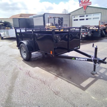 &lt;ul&gt;
&lt;li&gt;2024 SUMMIT AU4X8SA-SR Alpine 4&#39; x 8&#39; Landscape Utility.&lt;/li&gt;
&lt;li&gt;3500 lb. axle - 2990 G.V.W.R. - 2&#39; sides - W/Split Ramps&lt;/li&gt;
&lt;li&gt;Black.&lt;/li&gt;
&lt;li&gt;3 Year structural warranty&lt;/li&gt;
&lt;li&gt;Stock # 1015166&lt;/li&gt;
&lt;li&gt;We have Stake Pocket Spare mounts for $100 and a Spare Tire &amp;amp; Wheel for $150&amp;nbsp;&lt;/li&gt;
&lt;li&gt;&lt;span style=&quot;font-size: 10px;&quot;&gt;THERE IS A .5% DEALER PRIVILEGE TAX TO OREGON BUYERS ON ALL NEW VEHICLES INCLUDING TRAILERS AND WE HAVE A $50 DOC FEE.&lt;/span&gt;&lt;/li&gt;
&lt;/ul&gt;