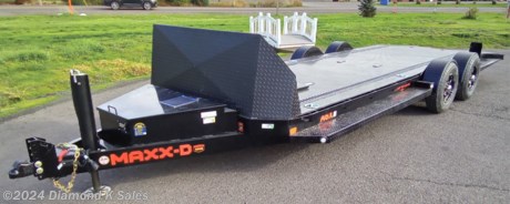 &lt;ul&gt;
&lt;li&gt;2024 Maxx-D A6X 80&quot; X 24&#39; 10K Drop-N-Load Car Hauler Trailer(9990 G.V.W.R)&lt;/li&gt;
&lt;li&gt;2 5200 lb. 4&quot; drop brake axles with Drop-N-Load air suspension, 6&quot; channel wrap tongue with toolbox, 3&quot; channel cross members&amp;nbsp;on 16&quot; centers, ST225/75/R 15 LR-D 8 Ply tires on Aluminum rims with spare and mount, 2 5/16 adjustable coupler, hydraulic jack.&lt;/li&gt;
&lt;li&gt;Winch plate with 12K Warrior Winch&lt;/li&gt;
&lt;li&gt;8 Funcrion Wireless Remote&lt;/li&gt;
&lt;li&gt;In floor tool box&lt;/li&gt;
&lt;li&gt;2 rows full length&amp;nbsp;E-Track&lt;/li&gt;
&lt;li&gt;In floor LED lights&lt;/li&gt;
&lt;li&gt;30&quot; Rock Shield &amp;amp; Aluminum Fenders Powdercoat Black&lt;/li&gt;
&lt;li&gt;Primer &amp;amp; Wet Black&lt;/li&gt;
&lt;li&gt;Serial # M111374&lt;/li&gt;
&lt;/ul&gt;