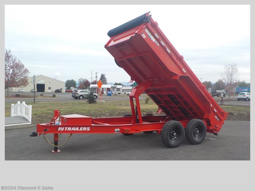 New 2023 PJ Trailers Dump DL 7&apos; x 14&apos; 14k 28&quot; Low Pro available in Halsey, Oregon