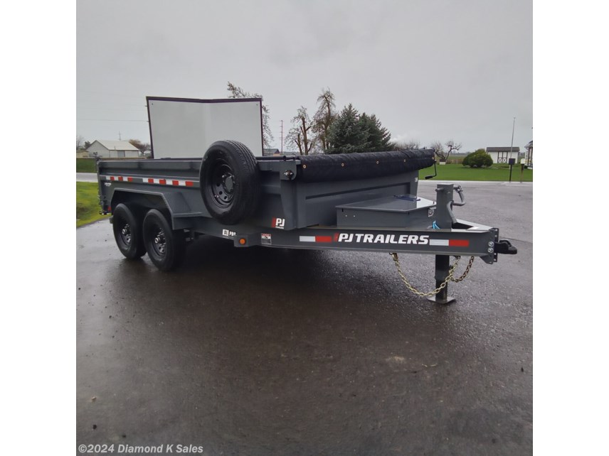 New 2024 PJ Trailers Dump DL 7&apos; x 14&apos; 14k 28&quot; Low Pro available in Halsey, Oregon