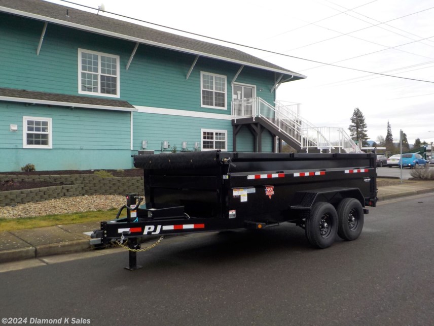 New 2024 PJ Trailers Dump DM 7&apos; X 14&apos; X 3&apos; 14K 3&apos; High Side 28&quot; Low Pro available in Halsey, Oregon