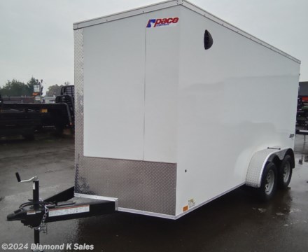 &lt;ul&gt;
&lt;li&gt;2024 Pace American JV 7&#39; X 12&#39; TE2 Journey, (7000 lb G.V.W.R.)&amp;nbsp;&lt;/li&gt;
&lt;li&gt;2 -3500 lb Brake Axles - 205/75/ 15R on Silver Mod Wheels - Ramp Door - RV Side Door - 6&quot; Extra Height - LED EXT. Lights - 3/4 High Performance Floor&amp;nbsp; - 3/8 High Performance sidewalls - 24&quot; Stone guard&lt;/li&gt;
&lt;li&gt;4 2500 lb. recessed D-Rings&lt;/li&gt;
&lt;li&gt;cam bar lock for side door&lt;/li&gt;
&lt;li&gt;.030 White Aluminum&lt;/li&gt;
&lt;li&gt;Serial #&amp;nbsp; T105681&lt;/li&gt;
&lt;li&gt;&lt;span style=&quot;font-size: 10px;&quot;&gt;THERE IS A .5% DEALER&amp;nbsp;PRIVILEGE TAX TO OREGON BUYERS ON ALL NEW VEHICLES INCLUDING TRAILERS AND WE HAVE A $50 DOC FEE.&lt;/span&gt;&lt;/li&gt;
&lt;/ul&gt;