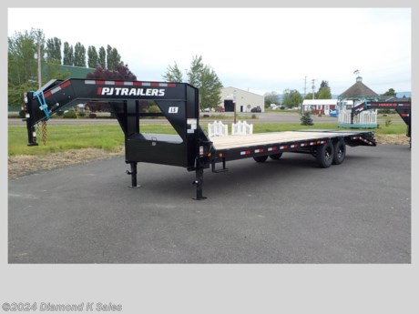 &lt;ul&gt;
&lt;li&gt;2024 P J Trailer LSQ25 102&quot; X 25&#39; 15K Low Pro Gooseneck (15680 lb G.V.W.R.)&amp;nbsp;&lt;/li&gt;
&lt;li&gt;2 7000 lb. electric/spring axles - 4 235/85/R 16 10 Ply Load Range E Radial tires + 1 spare - 12&quot; 14 lb I beam frame &amp;amp; neck- front toolbox - 3&quot; channel cross members on 16&quot; centers or less - 2 X 6 X 1/8&quot; tube outer frame rail - stake pockets and rub rail - 4 x 6 tube rear bar - Treated Pine deck -2 5/16 gooseneck coupler - 2 steps with handles - 2 10,000 lb drop leg jacks - LED lights&lt;/li&gt;
&lt;li&gt;5&#39; Dove With Monster Ramps&lt;/li&gt;
&lt;li&gt;Primer and Black powder coat&lt;/li&gt;
&lt;li&gt;Serial # 1407202&lt;/li&gt;
&lt;li&gt;&lt;span style=&quot;font-size: 10px;&quot;&gt;THERE IS A .5% DEALER PRIVILEGE TAX TO OREGON BUYERS ON ALL NEW VEHICLES INCLUDING TRAILERS AND WE HAVE A $50 DOC FEE.&lt;/span&gt;&lt;/li&gt;
&lt;/ul&gt;
&lt;p&gt;&amp;nbsp;&lt;/p&gt;