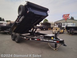 New 2024 PJ Trailers Dump 7&apos; X 14&apos; 14K DL 28&quot; Low Pro available in Halsey, Oregon