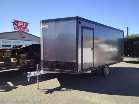 &lt;ul&gt;
&lt;li&gt;2024 SnoPro 101X14-LM Hybrid Snowmobile trailer (2990 G.V.W.R)&lt;/li&gt;
&lt;li&gt;
&lt;div style=&quot;box-sizing: inherit; background-repeat: no-repeat; padding: 0px; margin: 0px; color: rgba(0, 0, 0, 0.54); font-family: Roboto, sans-serif; font-size: 13.3333px; letter-spacing: 0.1px; white-space: pre-wrap; hyphens: none !important;&quot;&gt;All-Aluminum Construction 100% Box-Tube 2&quot;x3&quot; Subframe Tubing 3&quot; x 5&quot; Webbed Straight Pull Tongue w/Straight Coupler 24&quot; V-Nose 24&quot; O/C Floor Crossmembers 16&quot; O/C Wall &amp;amp; Roof Studs Box Length: 12&#39; Box Width: 101&quot; Interior Height: 64&quot; Rear Door Opening: 61&quot; Smooth .030&quot; Bonded Side Panels (TAPE EVERYWHERE) TRUE One-Piece Aluminum Roof (TAPE ON ROOF STUDS) 1-3K Torsion Idler Axle 12&quot; E-Rated Silver Mods 2) 5000# Safety Chains 2000# Wheel Jack 16&quot; Diamond Plate Stoneguard 26&quot;x58&quot; Side Access Door w/ Paddle Handle (2) Side Vents Rear Ramp Door w/ Spring Assist &amp;amp; Flap All Aluminum Hardware Full Length Slide Track (2 Rows) w/(2) Ski-Tie Down Bars 5/8&quot; Water Resistant Decking 12&quot; Water Resistant Kickplate (2) Interior LED Dome Lights w/Wall Switch Recessed LED Exterior Lights Limited 4-Year Warranty&lt;/div&gt;
&lt;div class=&quot;attn&quot; style=&quot;box-sizing: inherit; background-repeat: no-repeat; padding: 0px; margin: 0px; color: red; font-weight: bold; font-family: Roboto, sans-serif; font-size: 13.3333px; letter-spacing: 0.1px; white-space: pre-wrap; hyphens: none !important;&quot;&gt;SIDE DOOR: DRIVERSIDE&lt;/div&gt;
&lt;/li&gt;
&lt;li&gt;Upgrade to Quad Ply Floor&lt;/li&gt;
&lt;li&gt;Caliber Package (grip guides &amp;amp; paddle grabbers)&lt;/li&gt;
&lt;li&gt;Aluminum Wheels&lt;/li&gt;
&lt;li&gt;Charcoal With Black Out&lt;/li&gt;
&lt;li&gt;Stock # B044509&lt;/li&gt;
&lt;/ul&gt;
