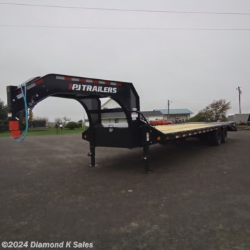 &lt;ul&gt;
&lt;li&gt;2024 P J Trailer LDR32 102&quot; X 32&#39; 25.9K Low-Pro Gooseneck (25,900 lb G.V.W.R.)&lt;/li&gt;
&lt;li&gt;2 12,000 lb oil bath Dexter brake axles - 235/80/R 16 Load Range E 10 ply tires &amp;amp; 1 - 235/80/R 16 Load range E Radial spare - 12&quot; 19 lb I beam frame and neck - front tool box - New Apex wood deck - 3&quot; channel cross members on 16&quot; centers - 2 X 6 tube outer frame rail - stake pockets and rub rail - 4 x 6 tube rear bar - 5&#39; dove 2 monster flip ramps - 2 steps with handles - 2 12,000 lb. drop leg jacks - LED lights - sealed wire harness.&lt;/li&gt;
&lt;li&gt;30K Coupler&lt;/li&gt;
&lt;li&gt;New Apex wood deck&lt;/li&gt;
&lt;li&gt;Sand Blasted, Acid Washed, Primer &amp;amp; Black Powder Coat&lt;/li&gt;
&lt;li&gt;Serial # 1410394&lt;/li&gt;
&lt;/ul&gt;